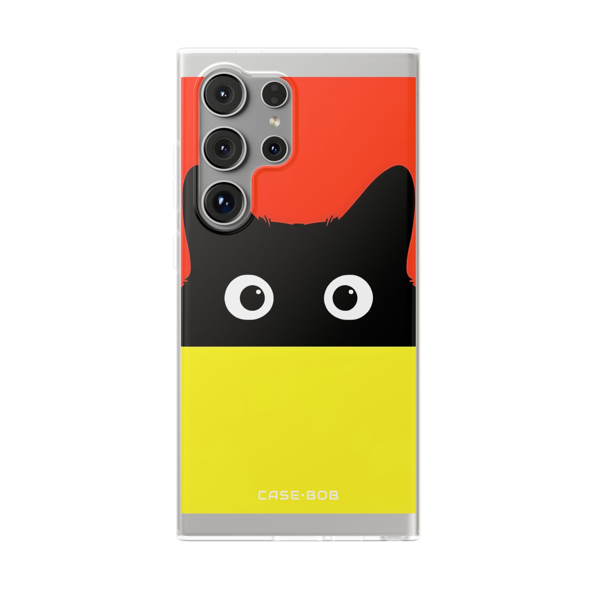 Peekaboo Cat Crimson Samsung S24 Ultra Case - Soft