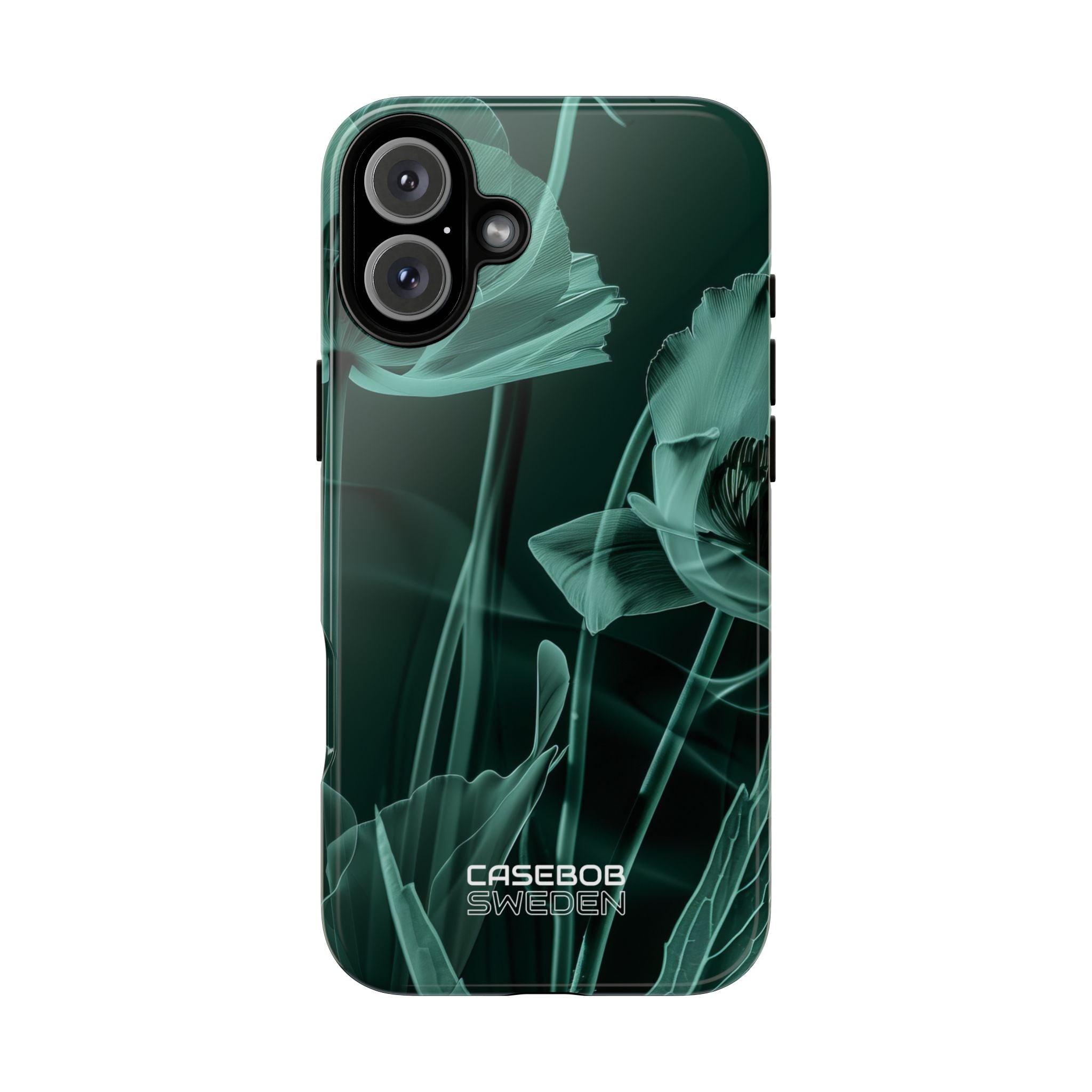 Teal Bloom Radiance iPhone 16 - Tough