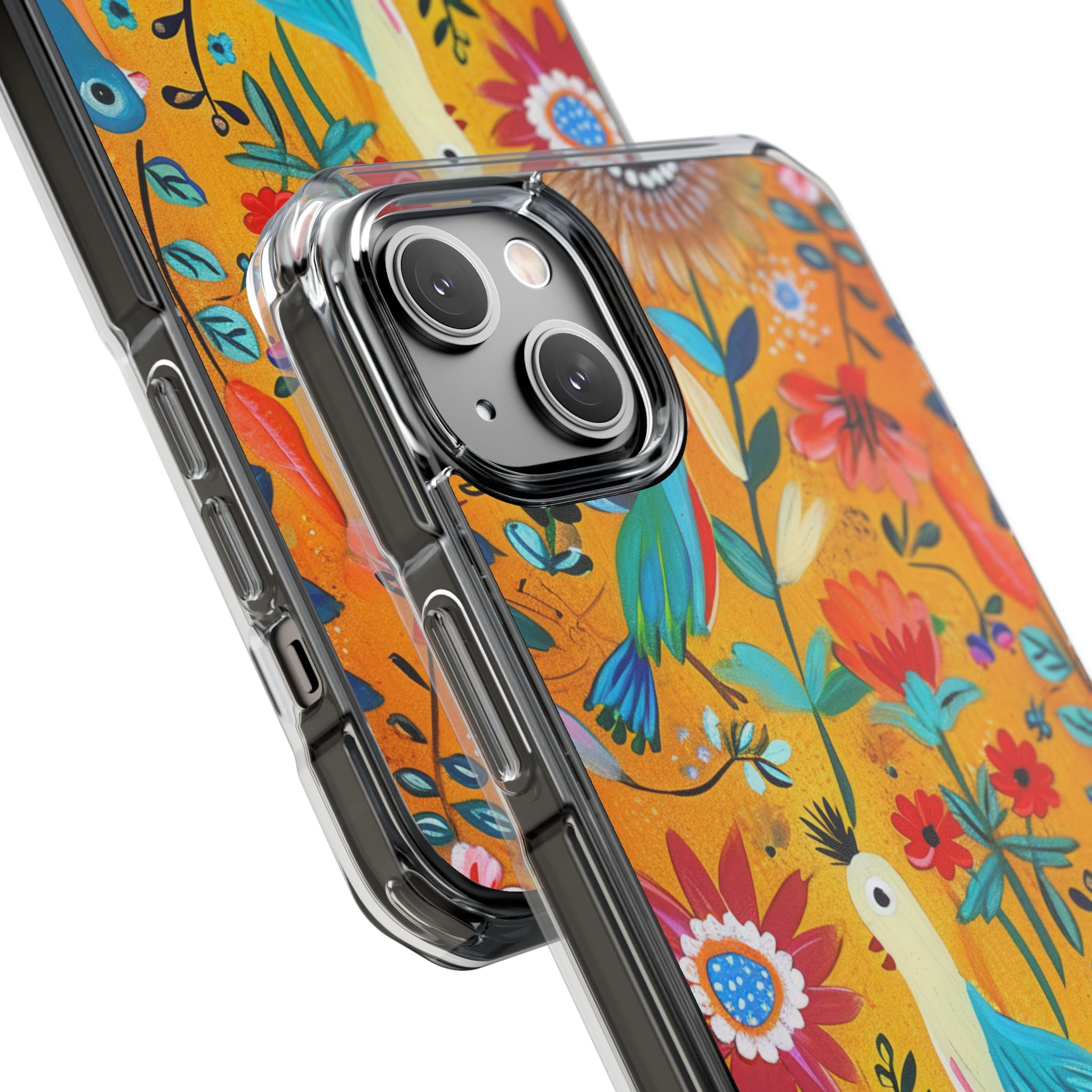 Whimsical Birds Garden iPhone 14 - Impact Clear+