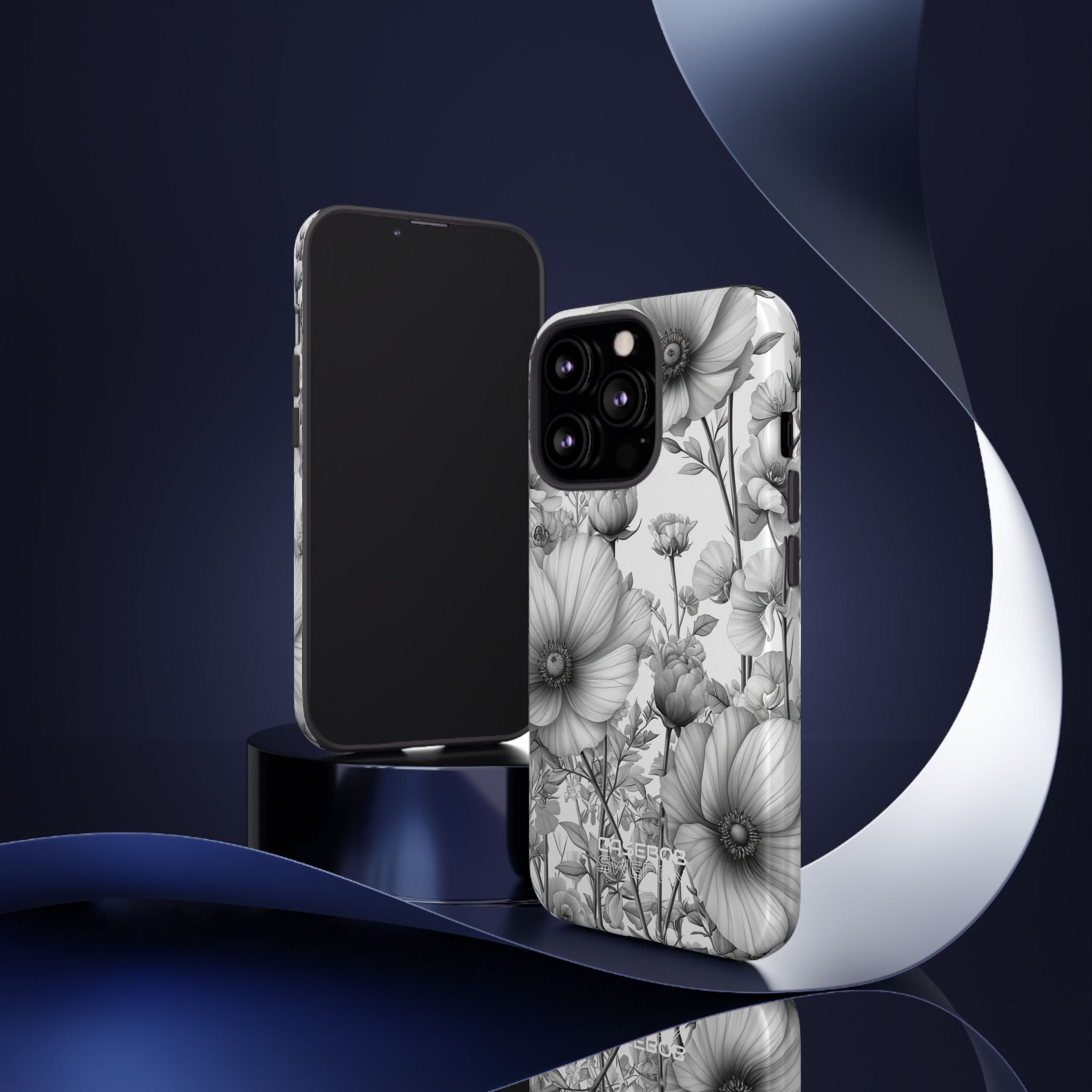 Vintage Floral Etching iPhone 13 - Tough