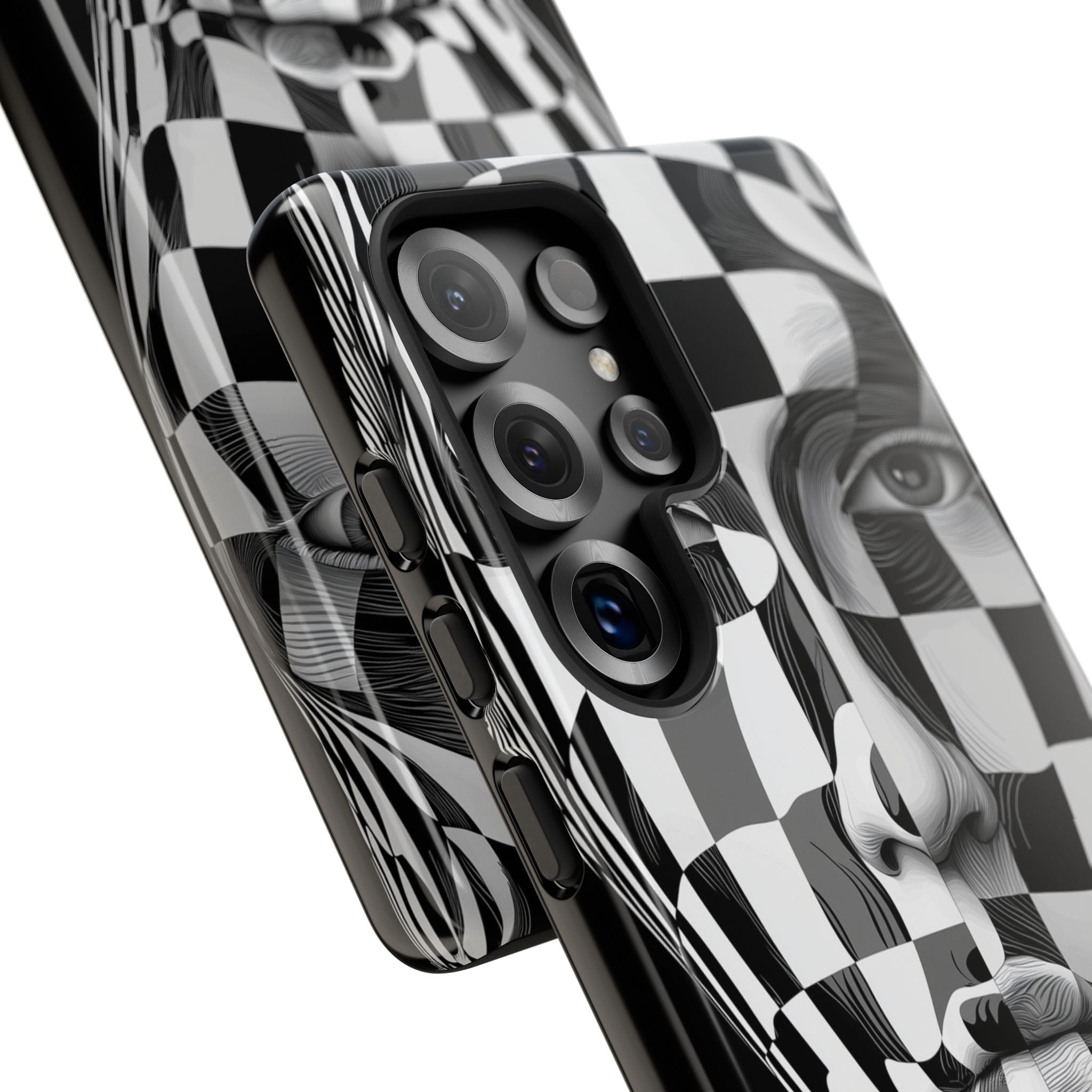 Checkered Face Samsung S25 Ultra Case - Tough