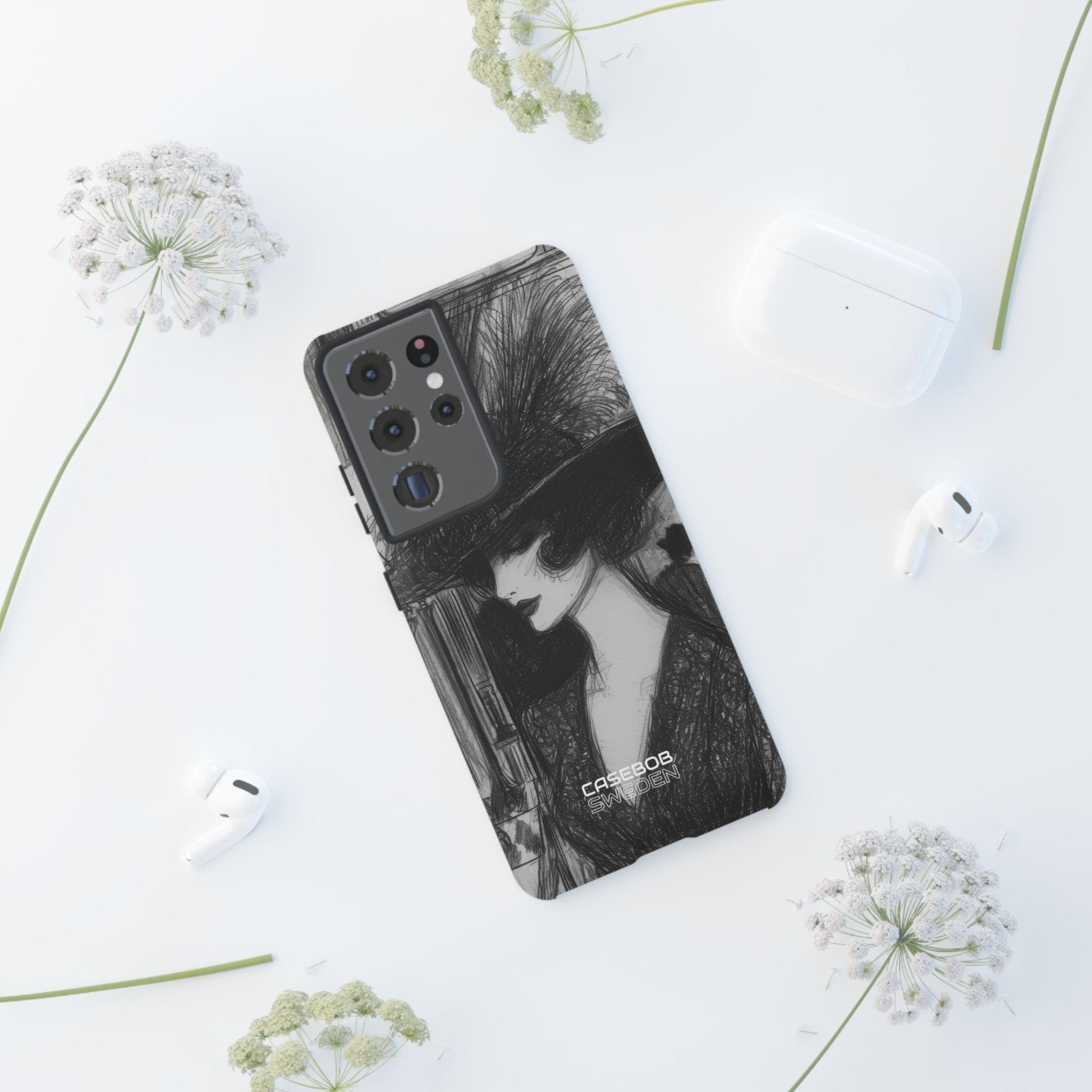 Vintage Veer Elegantie Samsung S21 - Tough