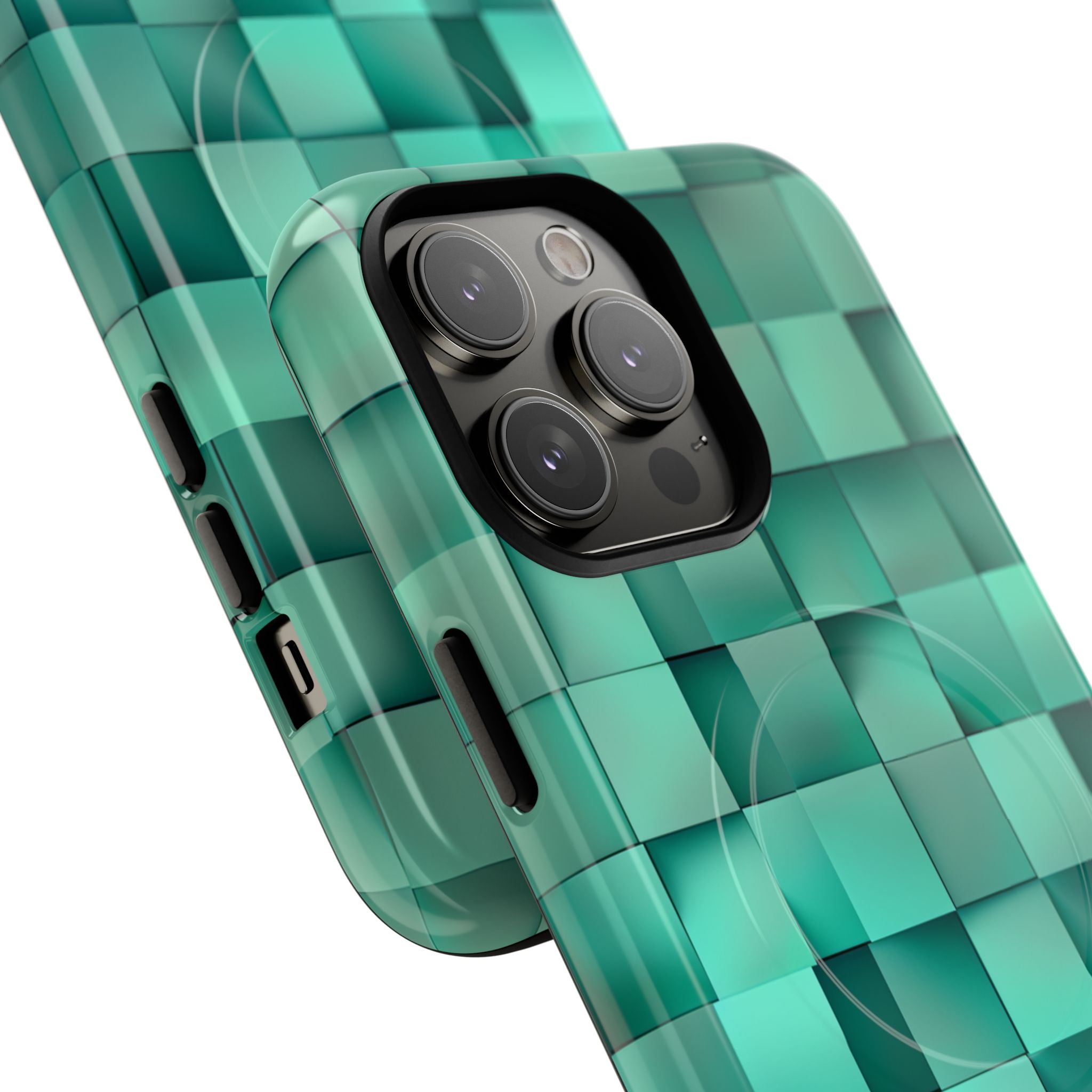 Folded Blue Squares iPhone 14 - Tough+