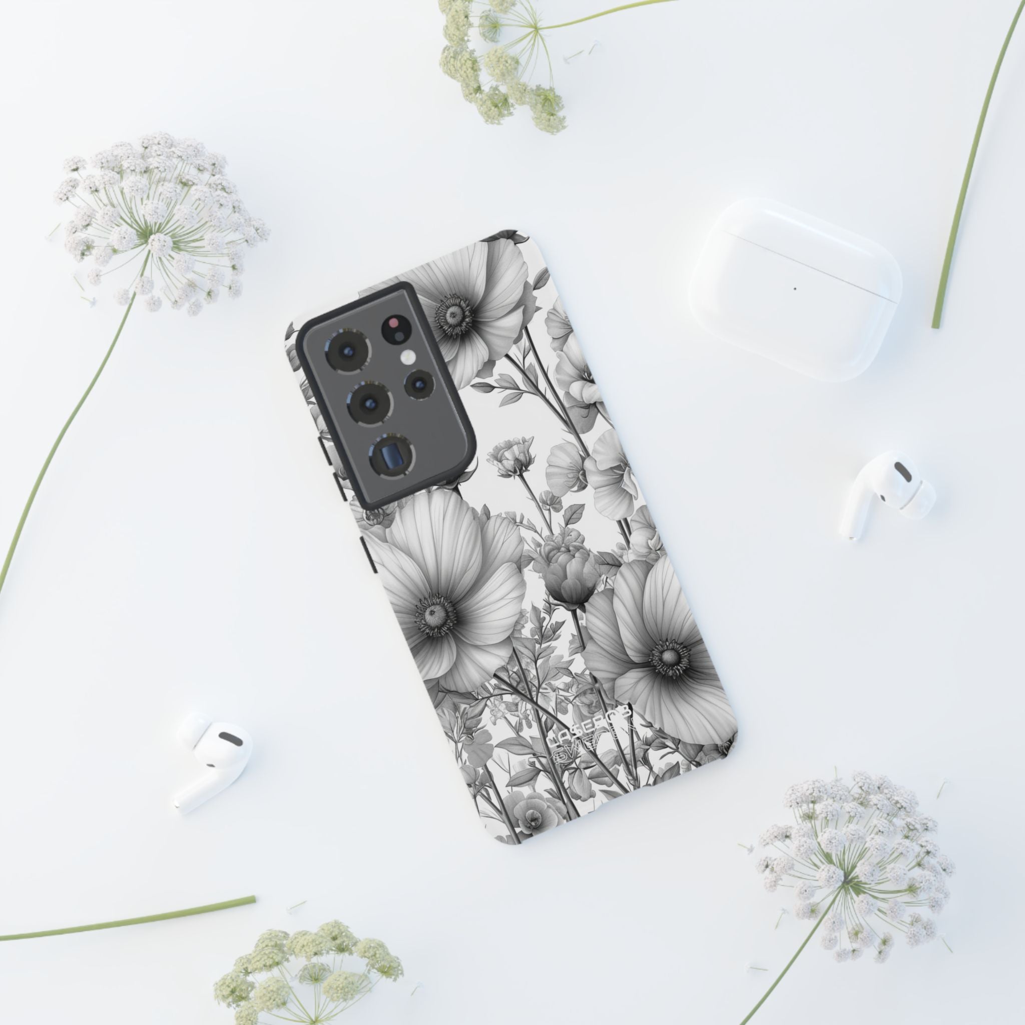 Vintage Floral Etching Samsung S21 - Tough