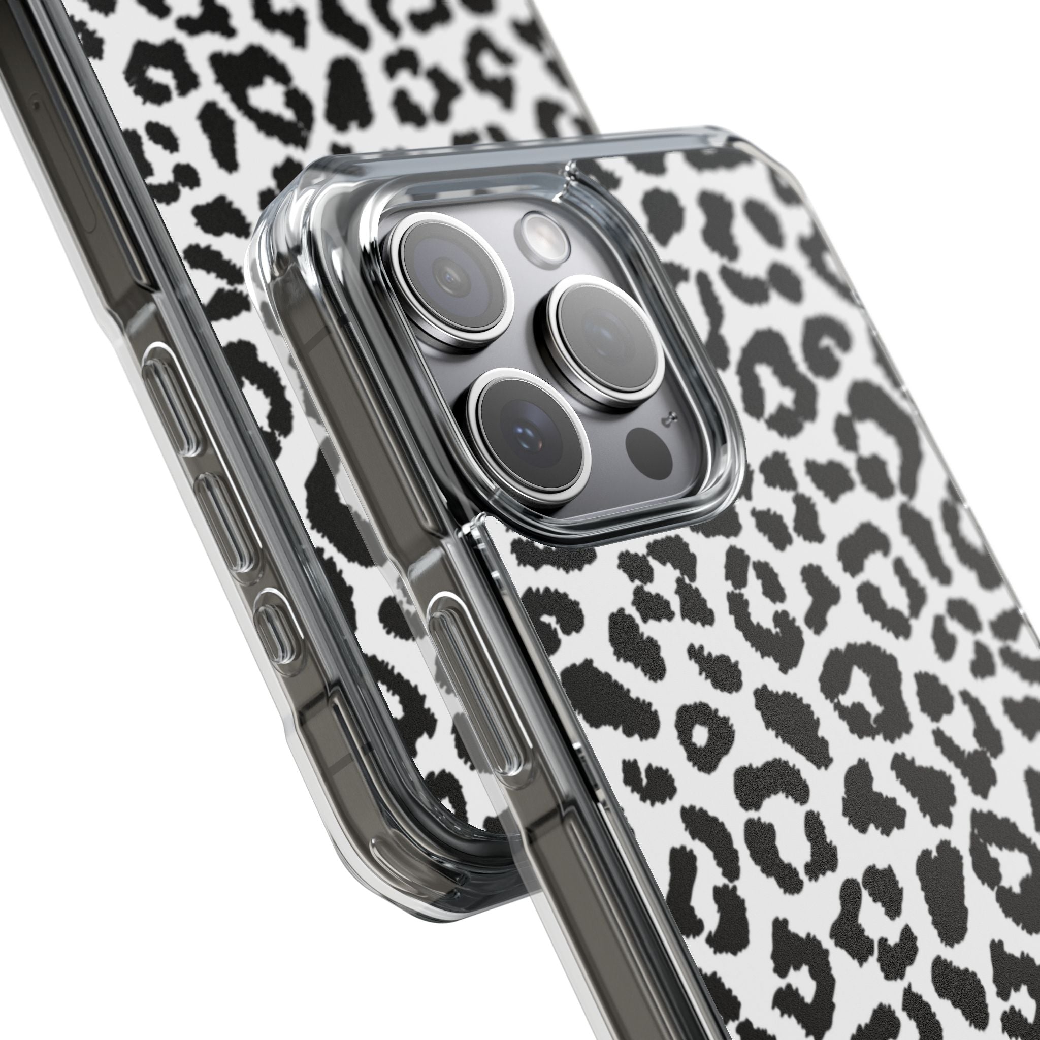 Monochrome Leopard Essence iPhone Case - Impact