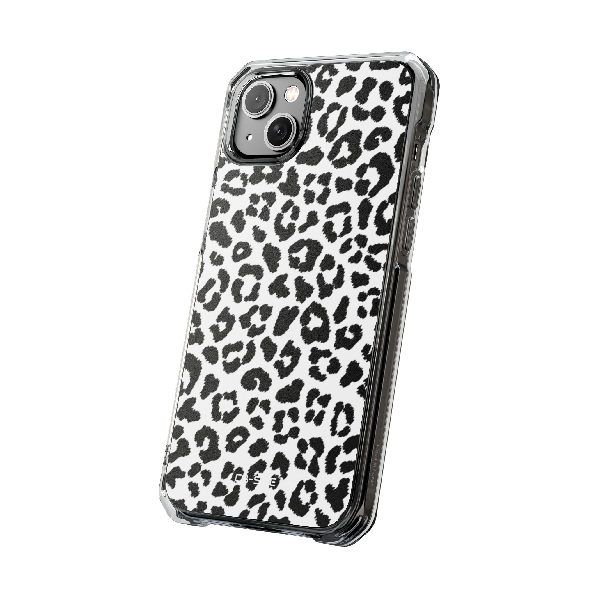 Monochrome Leopard Essence iPhone Case - Impact