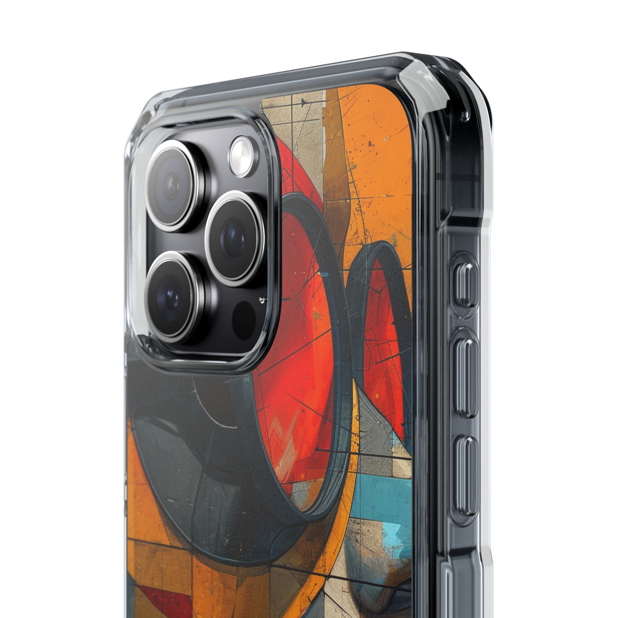 Futuristic Cubist Visions iPhone 15 - Impact Clear+