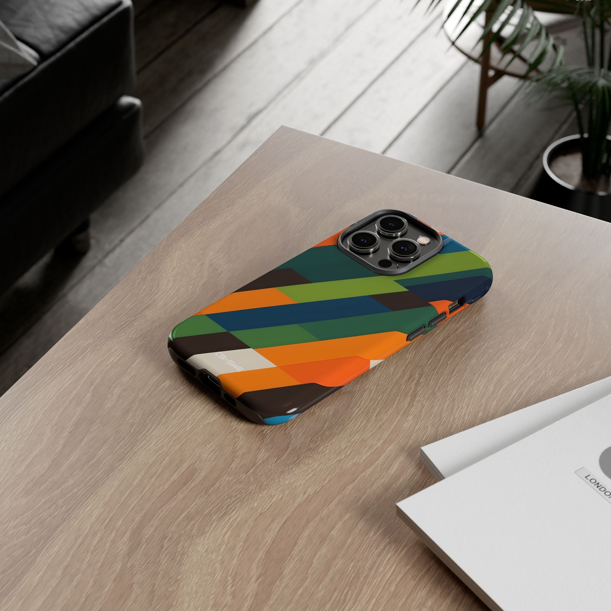 Geometric Color Intersection - iPhone Case