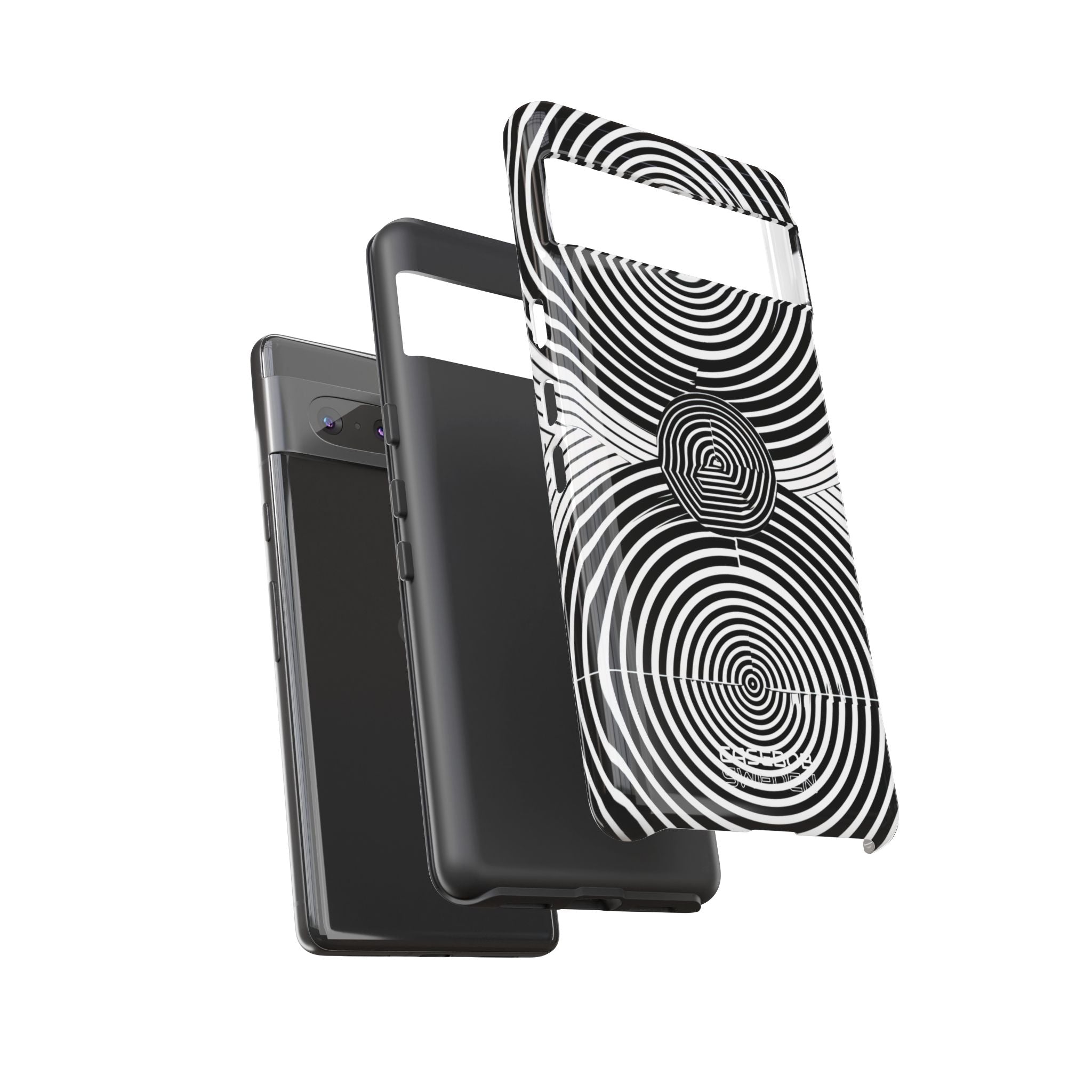 Monochrome Spiral Motion Google Pixel 7 - Tough