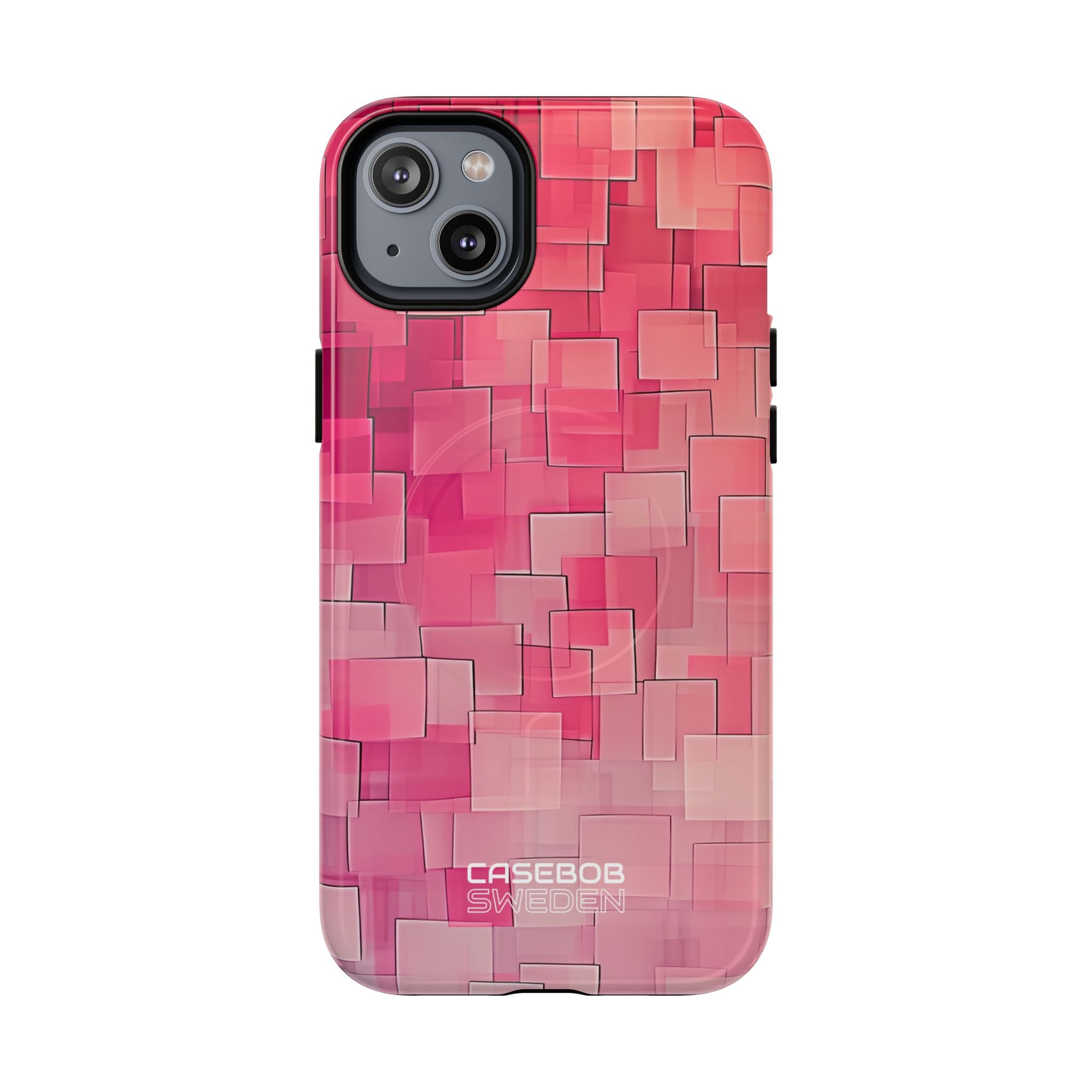 Layered Pink Geometry iPhone 14 - Tough+