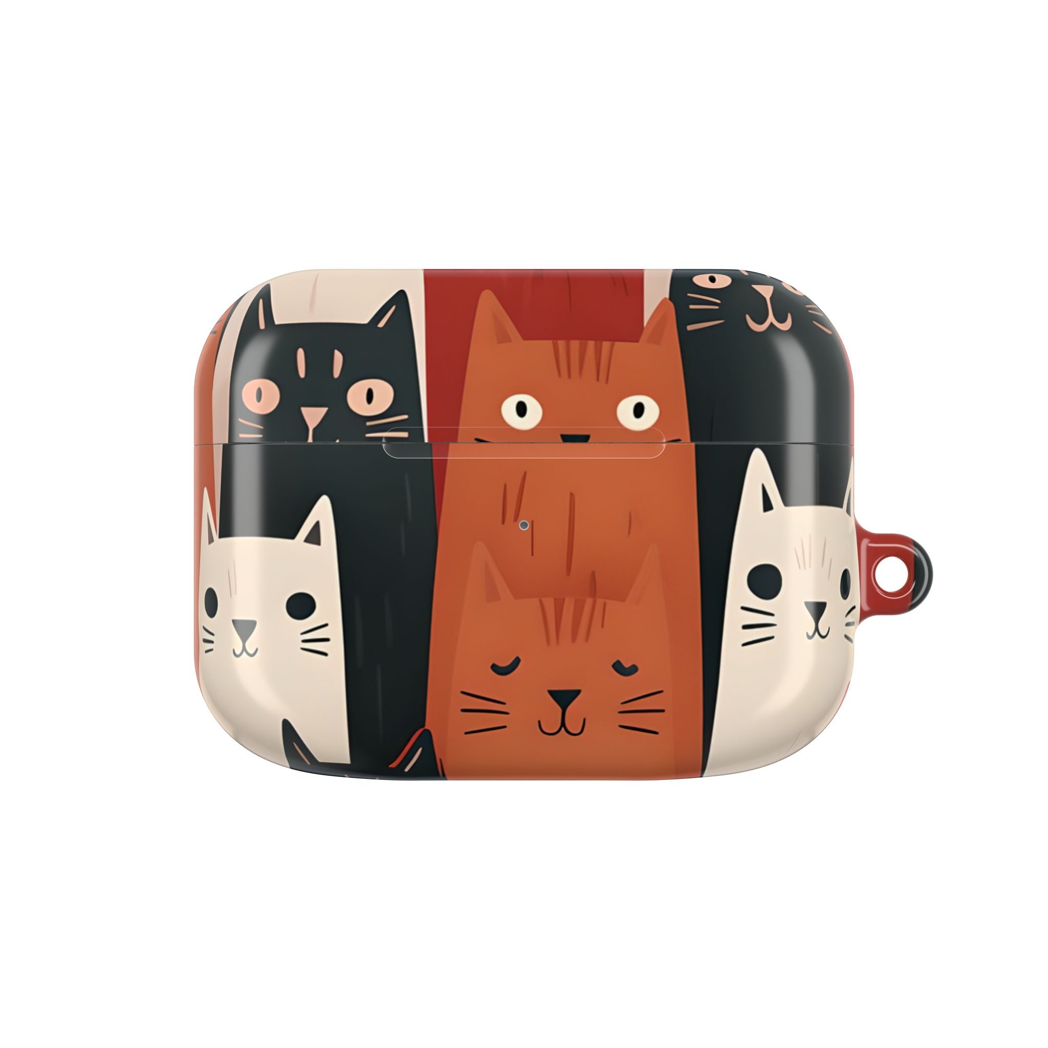 Cat Columns Orange - AirPods Case