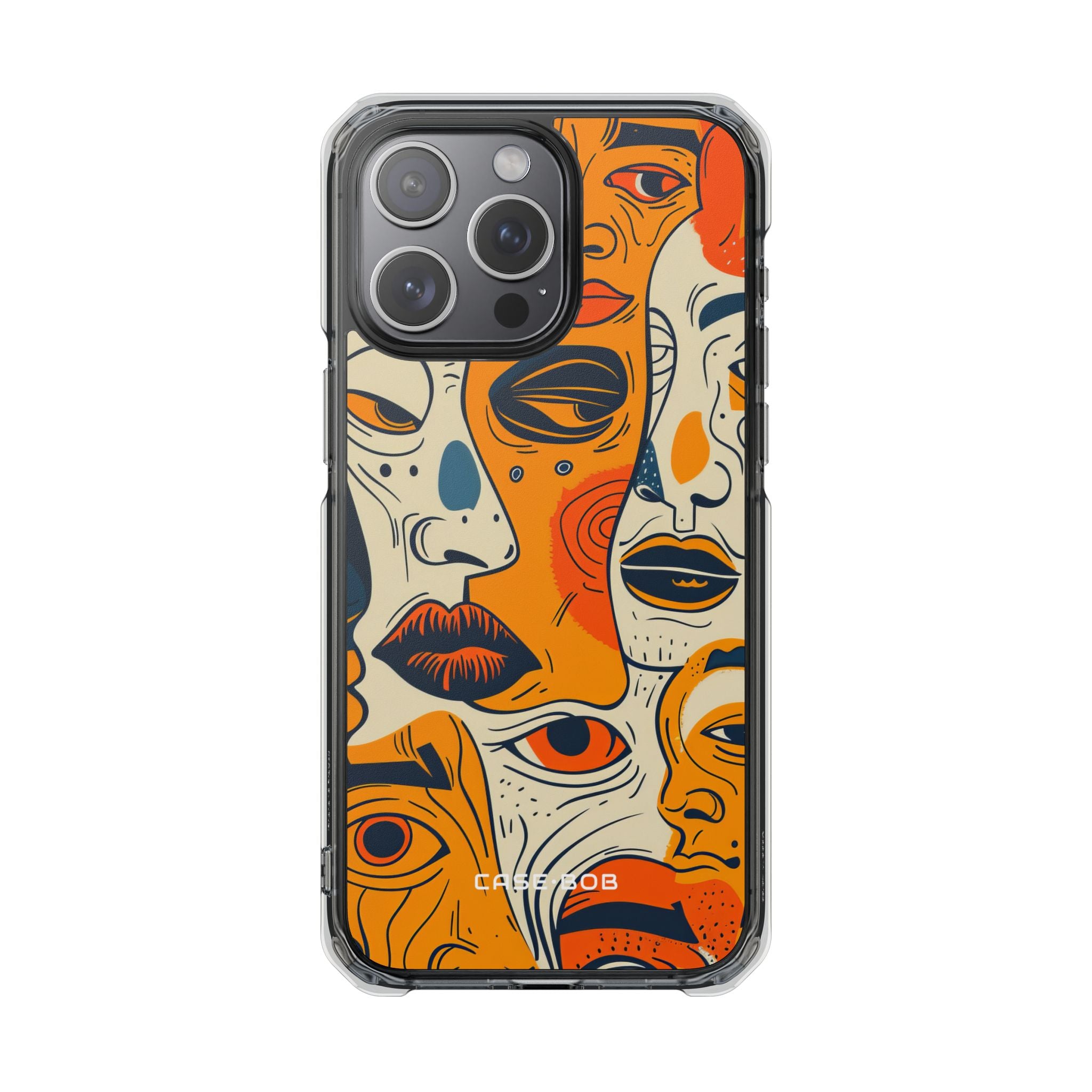 Tangled Faces Sunset iPhone 15 Pro Max Case - Impact