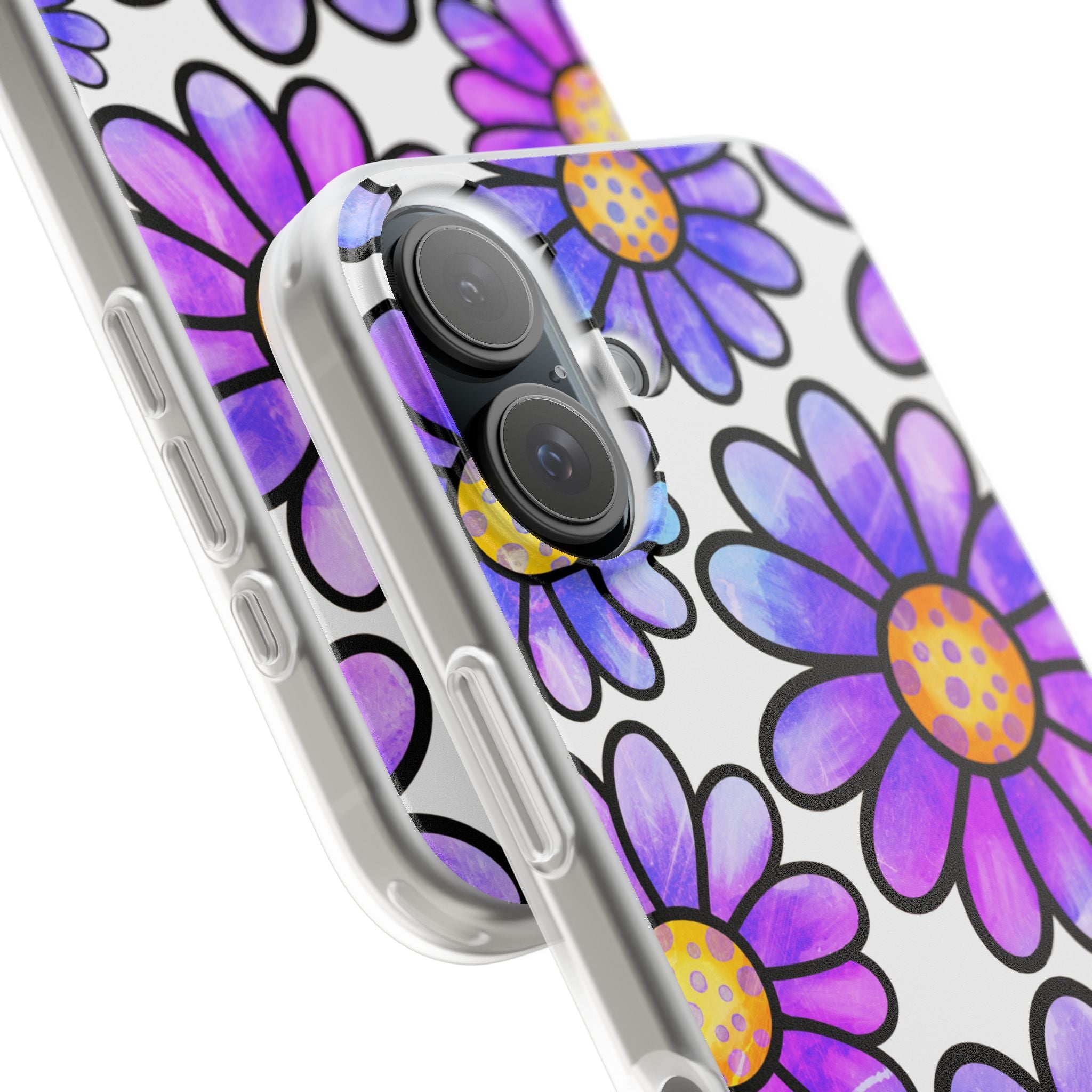 Polka Dot Blooms iPhone 16 Case - Soft