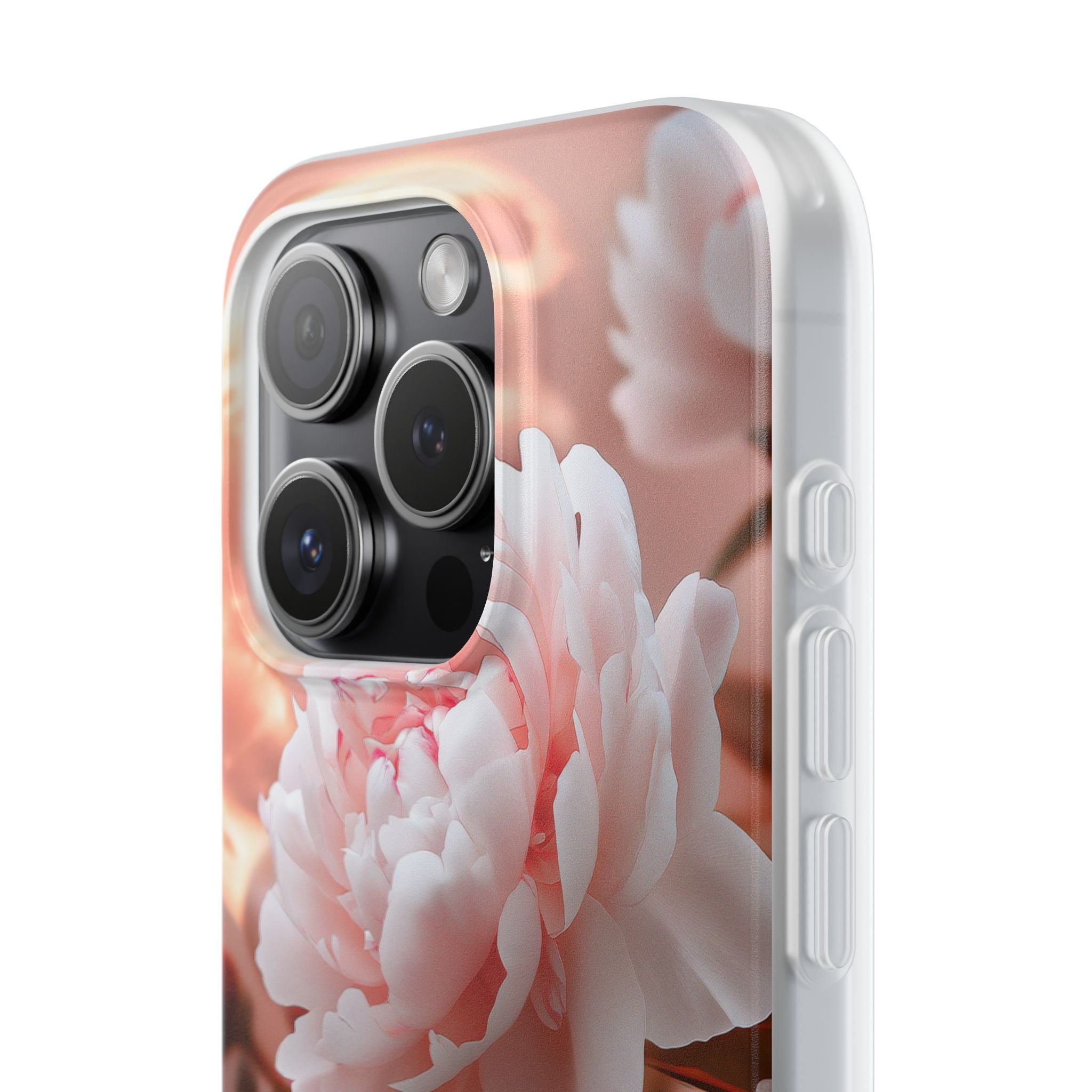Peony Moonlight iPhone 15 Pro Case - Soft
