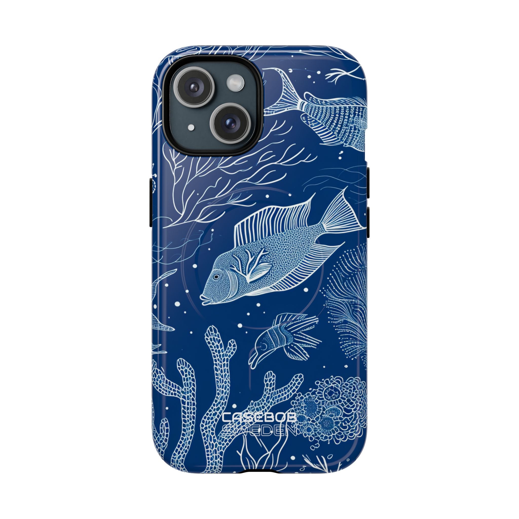 Blue Coral Garden iPhone 15 - Tough+