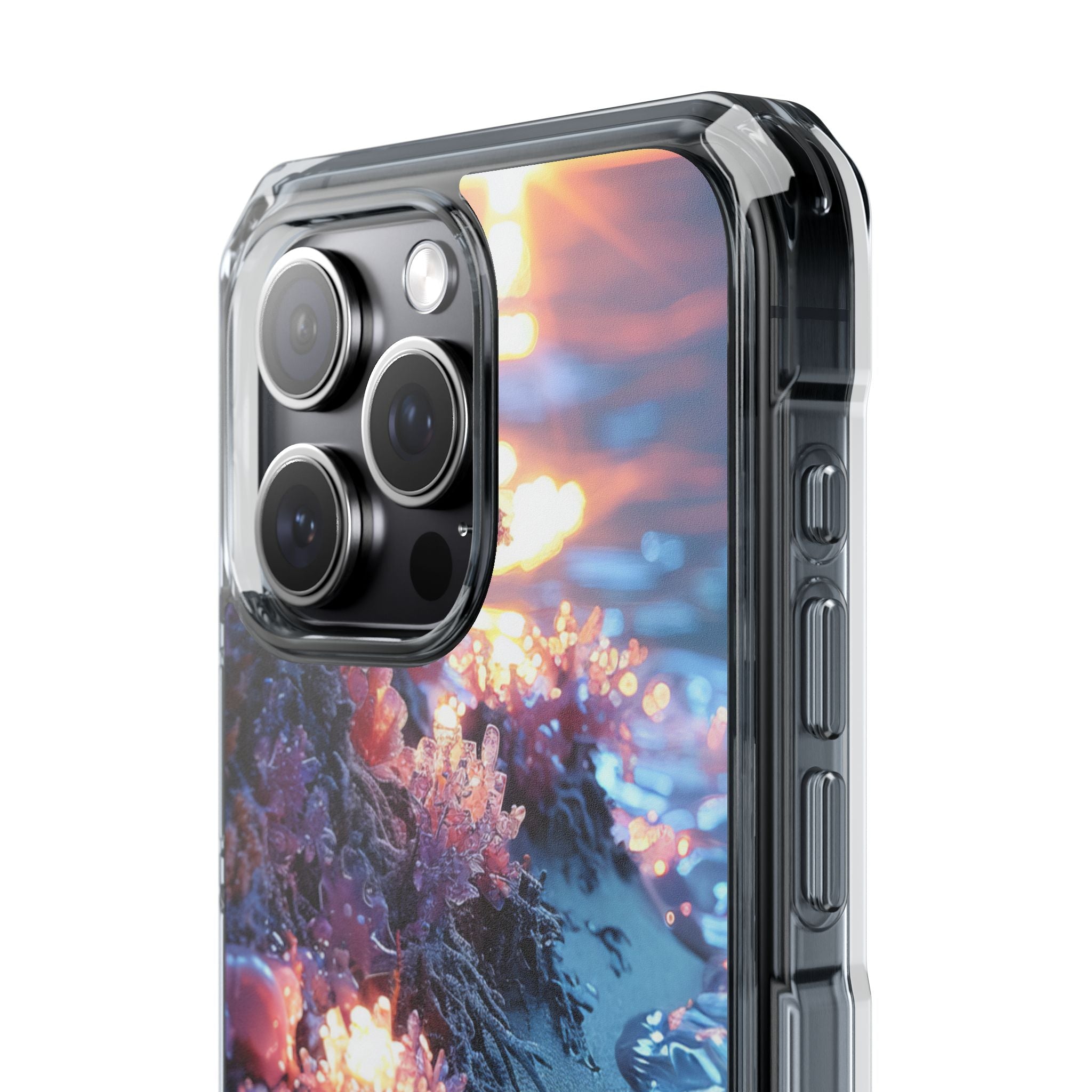 Crystal Sunset Shore iPhone 15 - Impact Clear+