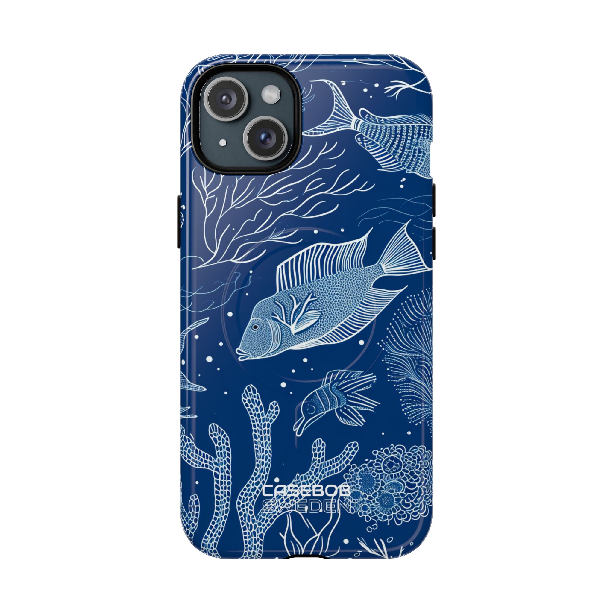 Blue Coral Garden iPhone 15 - Tough+