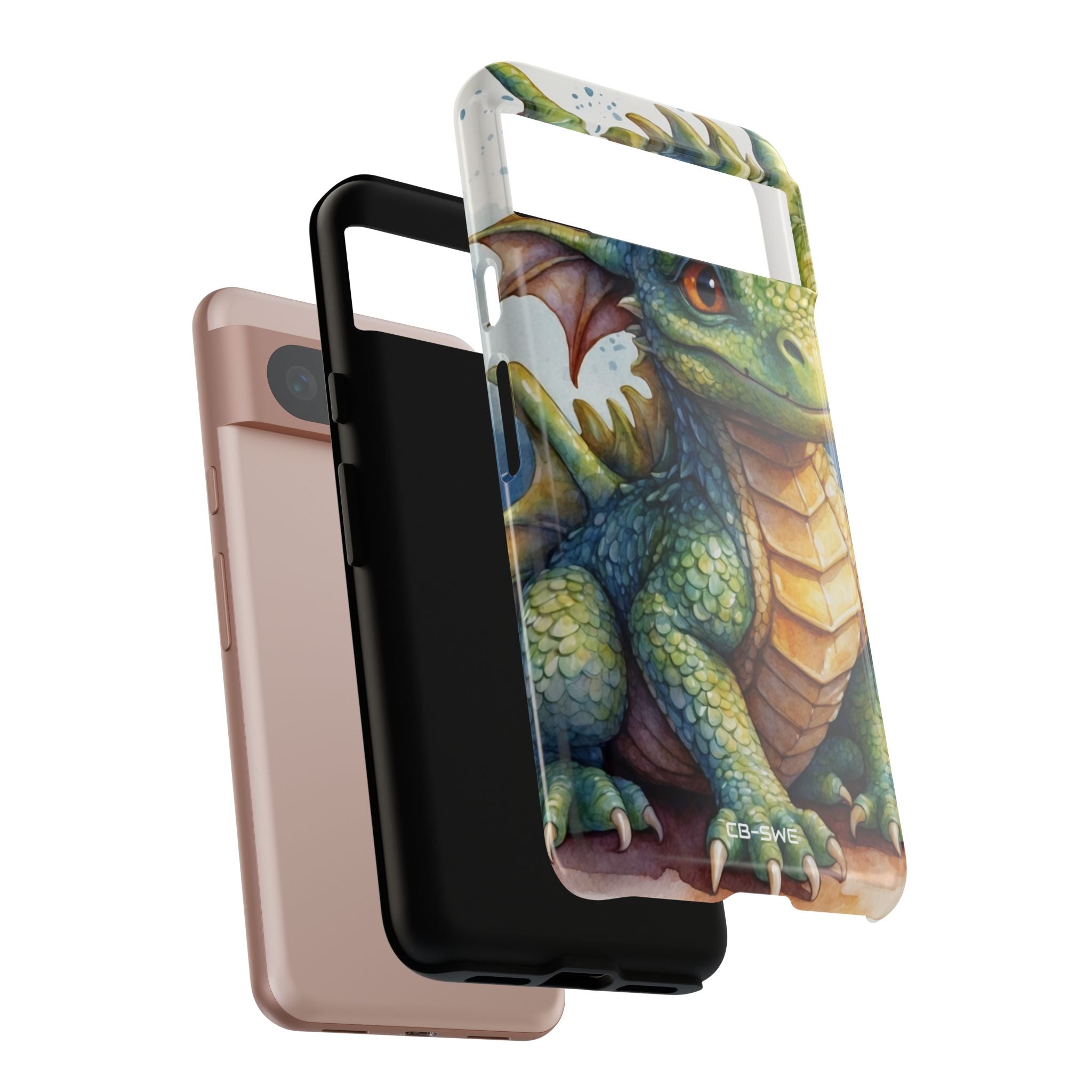 Green Dragon Smiles - Google Pixel Case