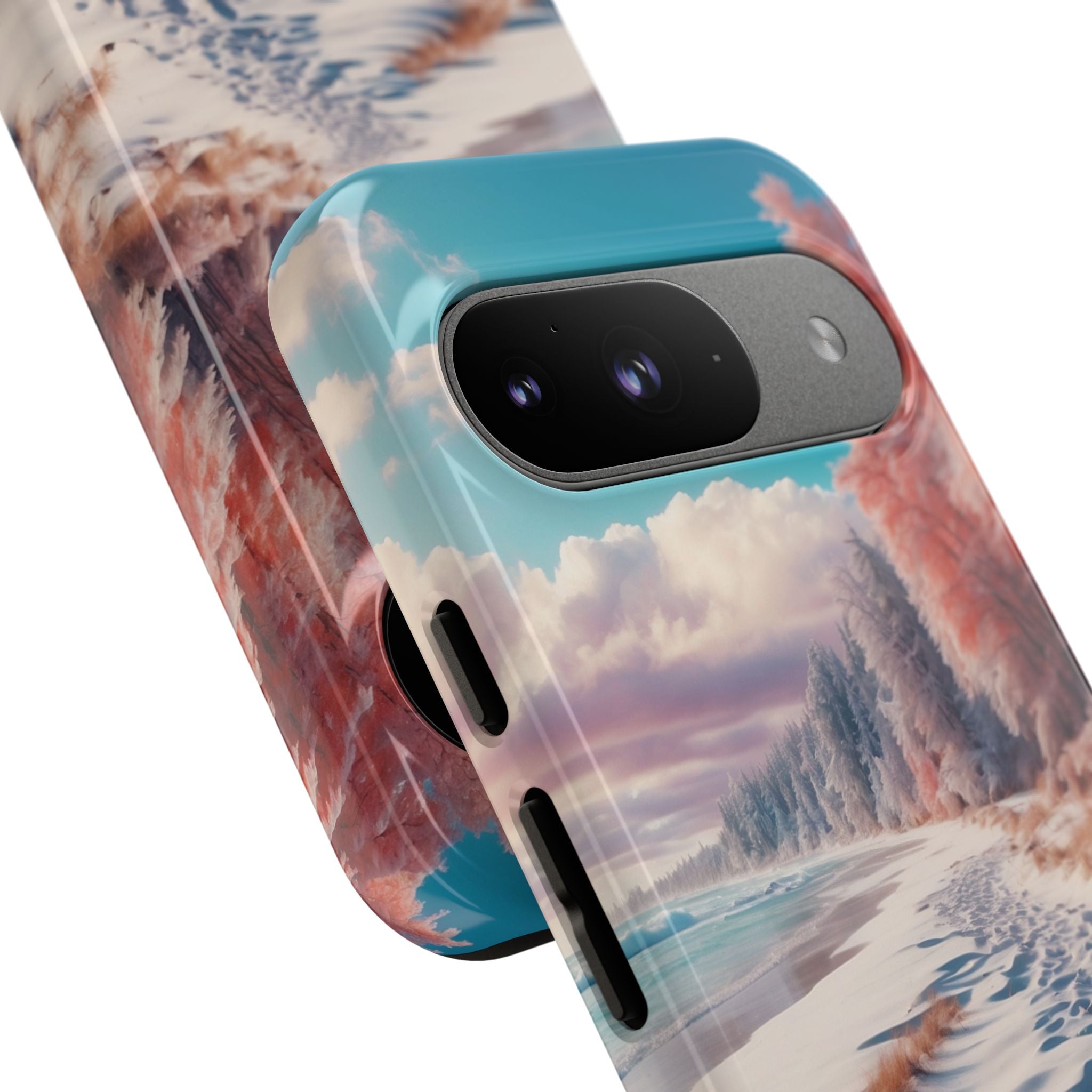 Snowy Footprints Google Pixel 9 Case - Tough