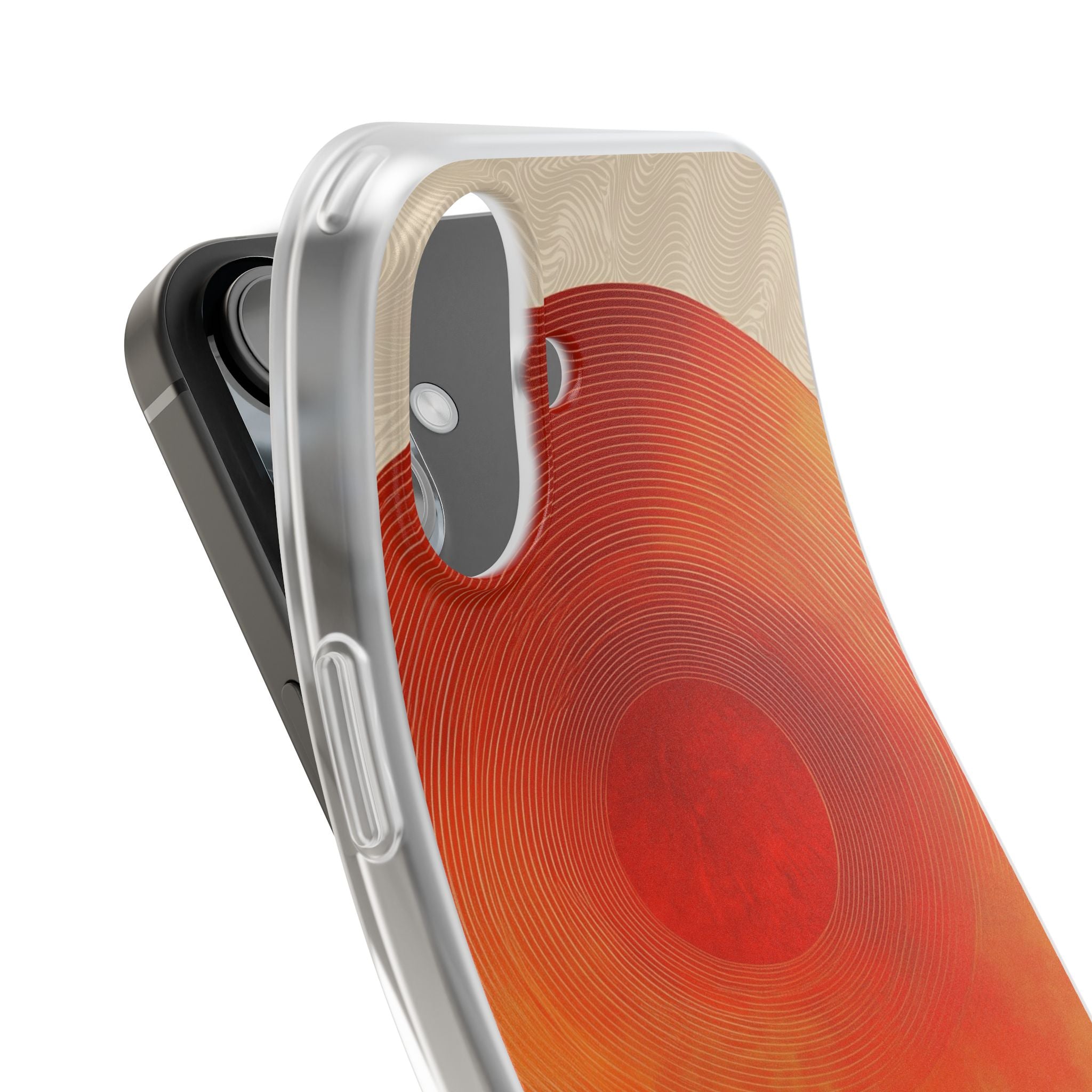 Sunburst Swirl iPhone 16 Plus Case - Soft