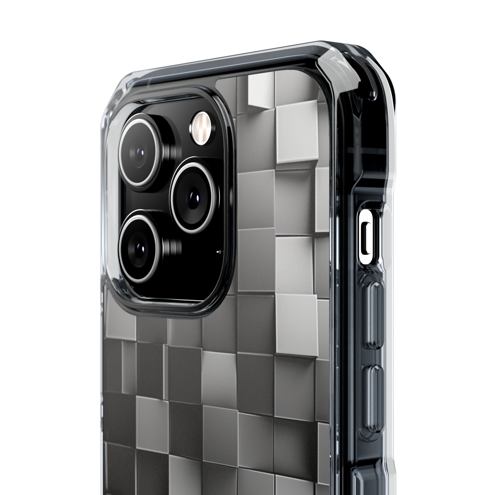 Monochrome Cube Depth iPhone 14 - Impact Clear+