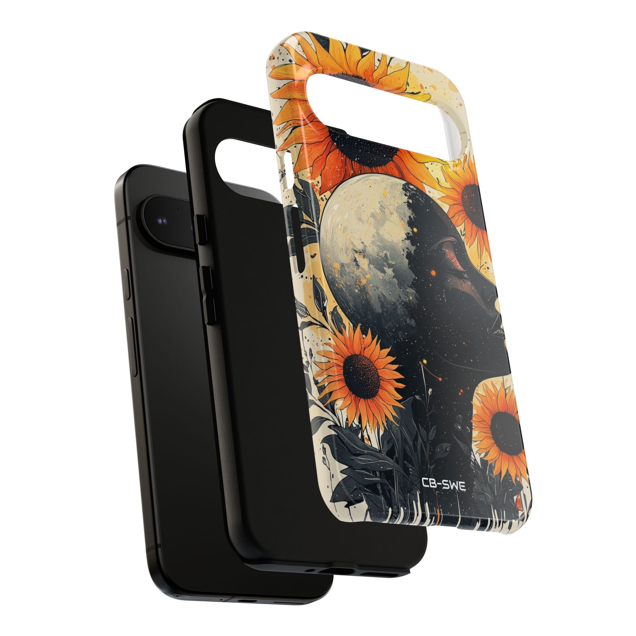 Sunflower Embraces Moon - Google Pixel Case