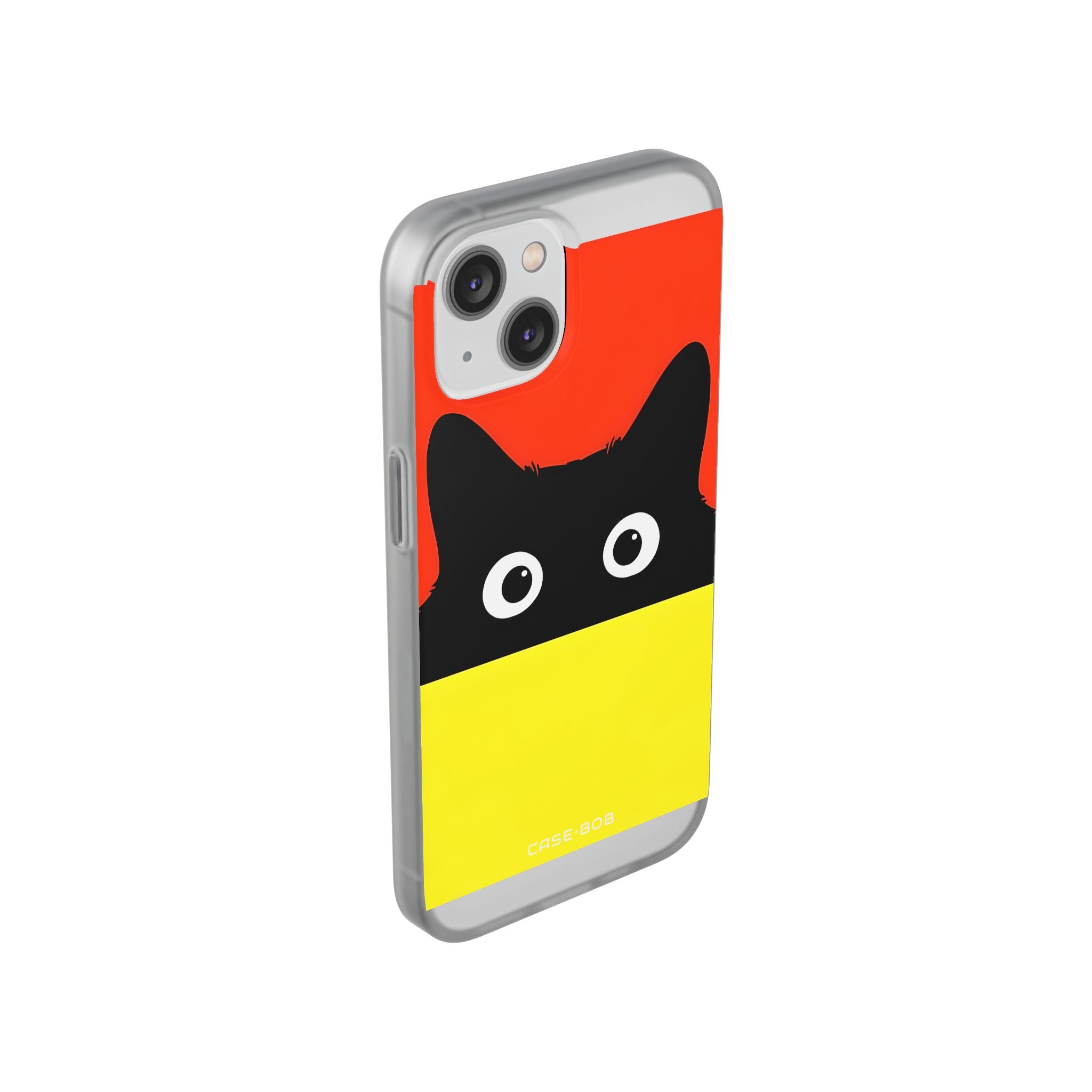 Peekaboo Cat Crimson iPhone 14 Case - Soft
