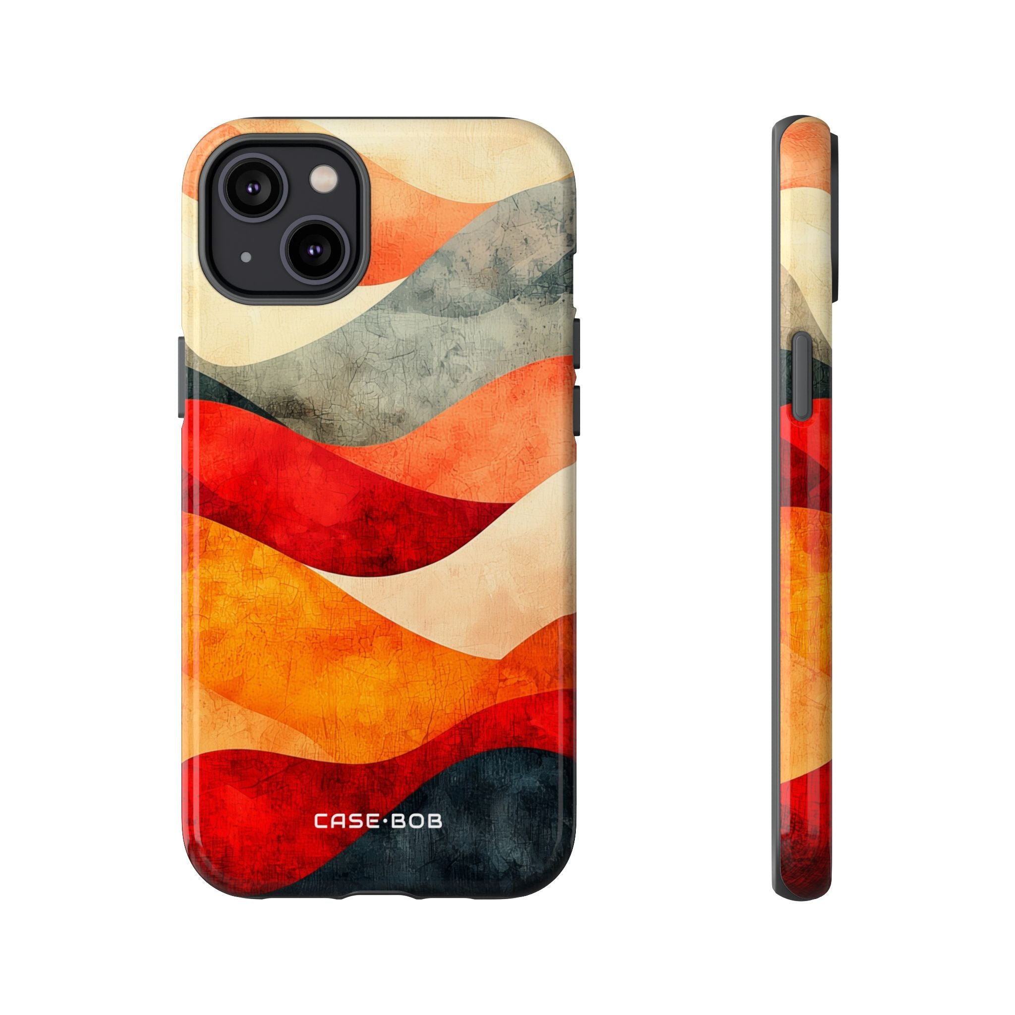 Cracked Wave Sunset iPhone 14 Plus Case - Tough