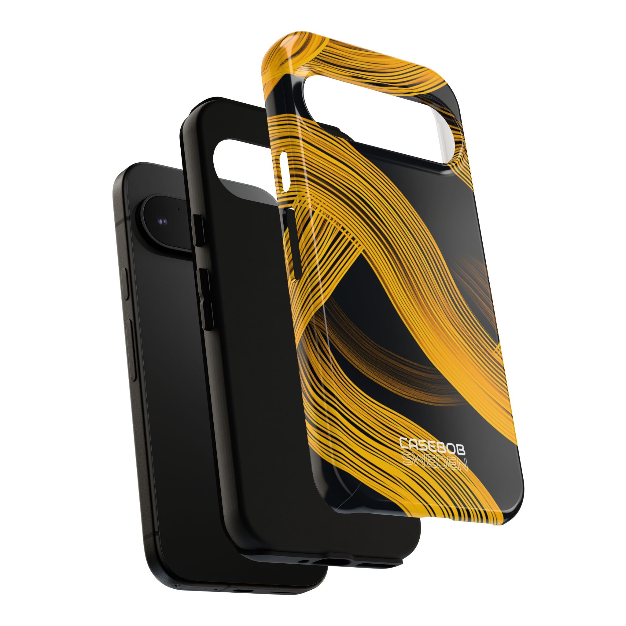 Yellow Flow Lines Google Pixel 9 - Tough