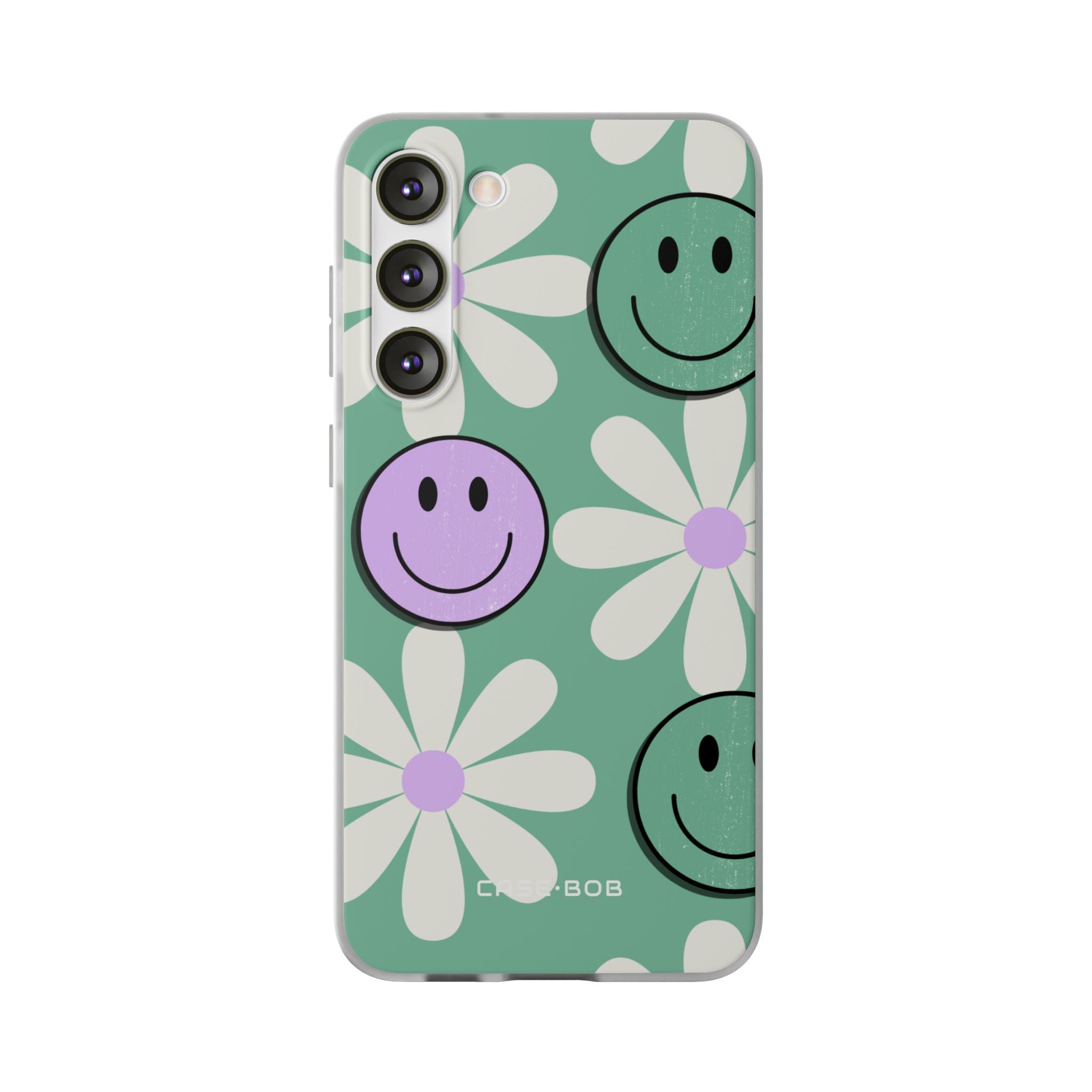 Smiley Daisy Glow Samsung S23 Plus Case - Soft