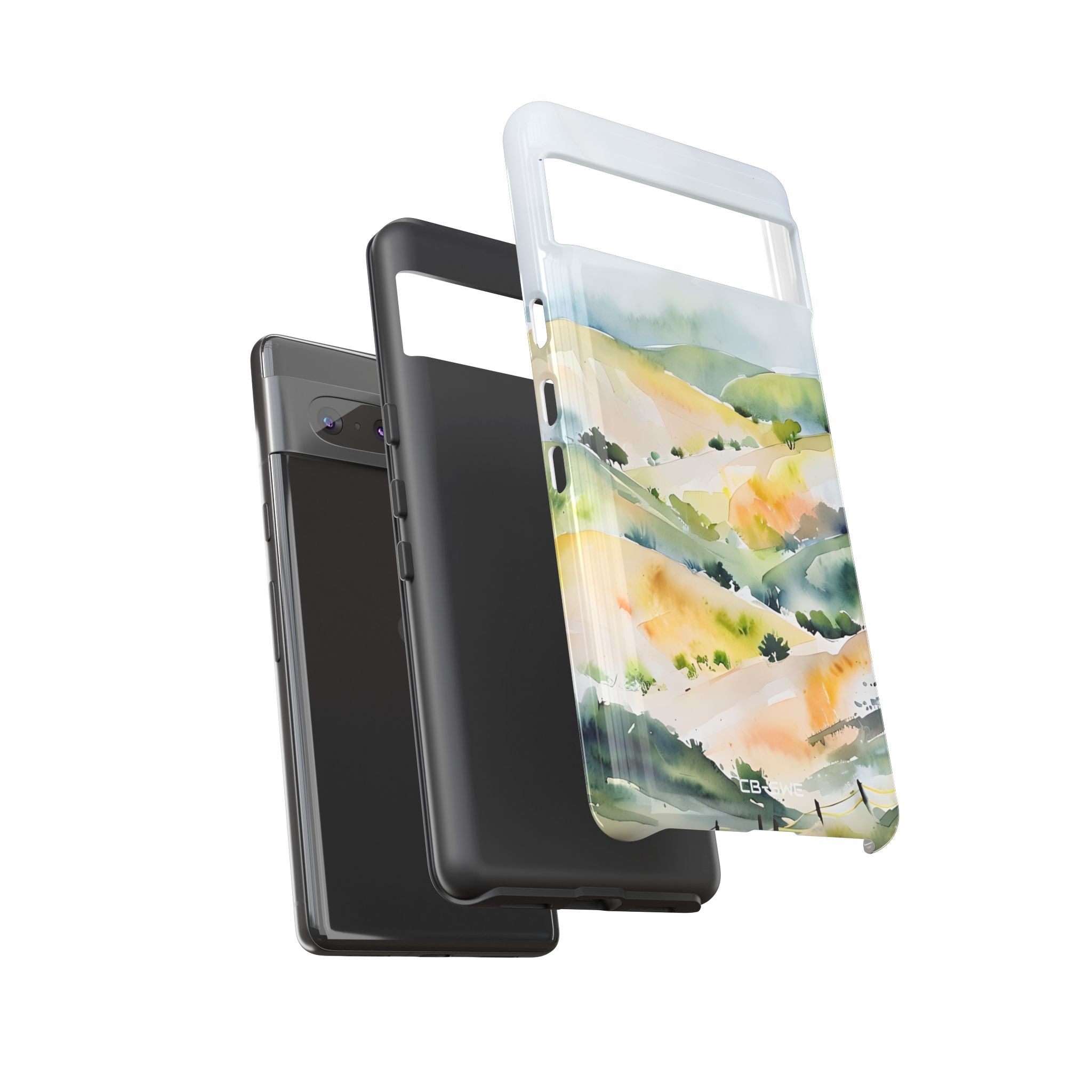 Misty Hills Watercolor - Google Pixel Case