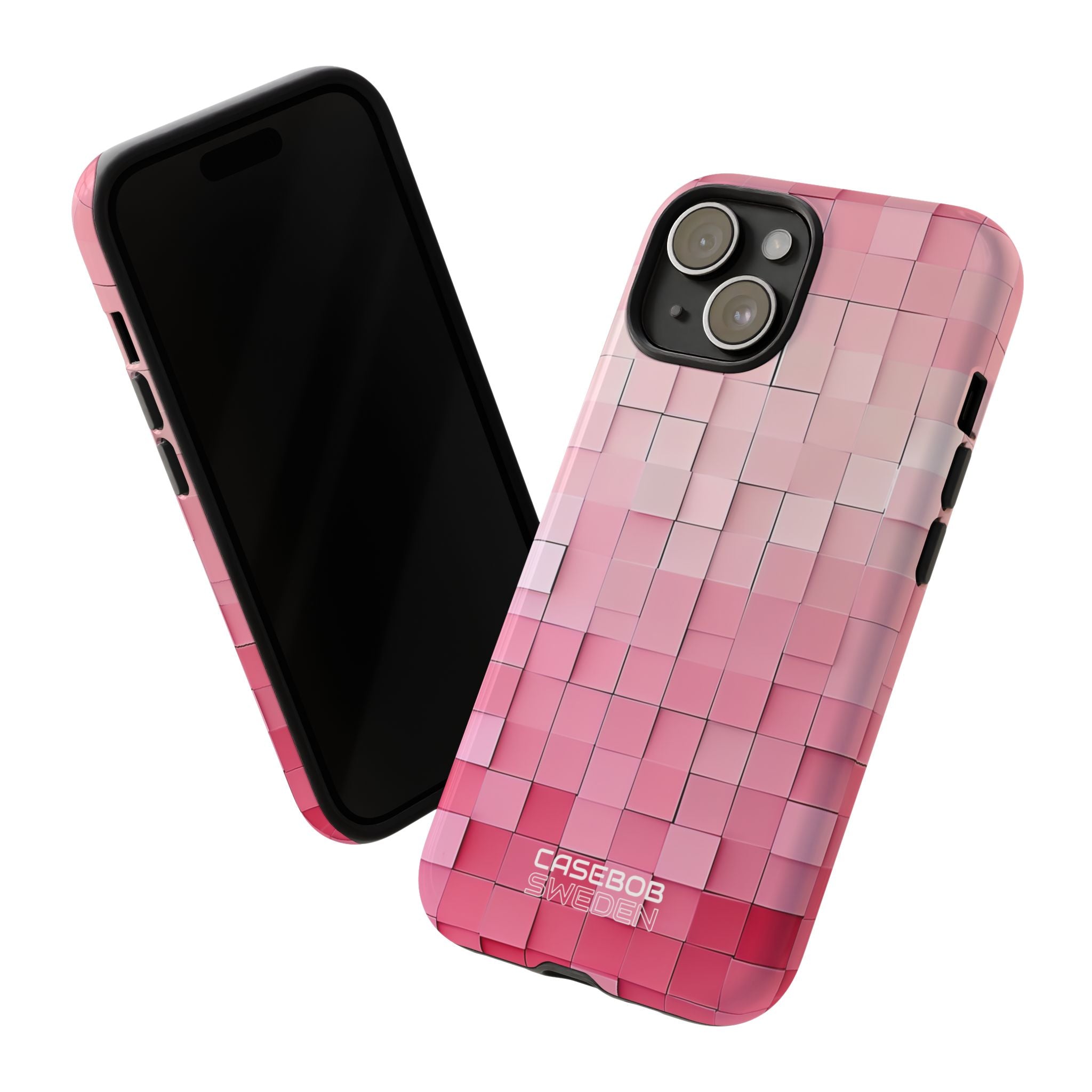 Bagliore a mosaico rosa iPhone 15 - Tough