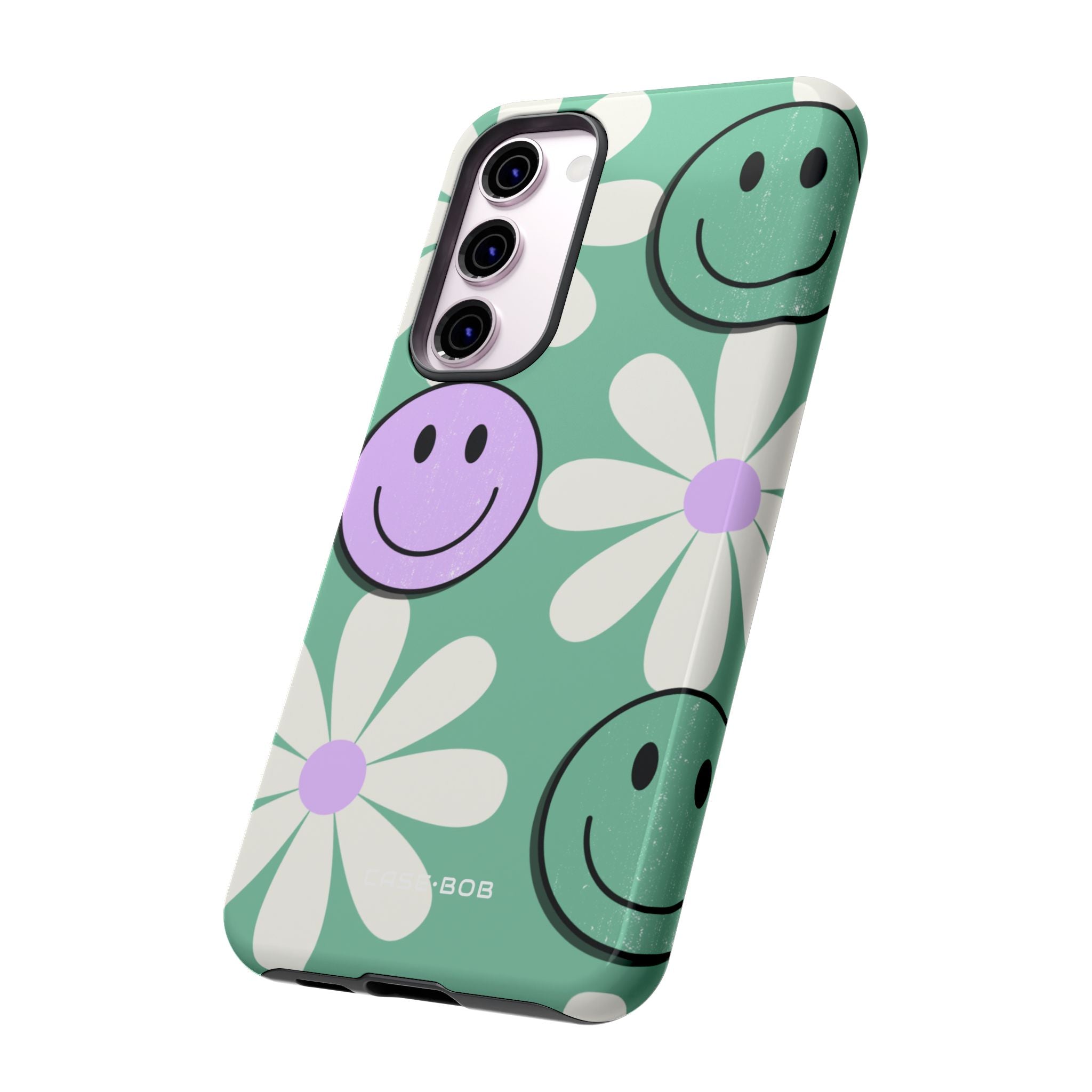 Smiley Daisy Glow Samsung S23 Plus Case - Tough