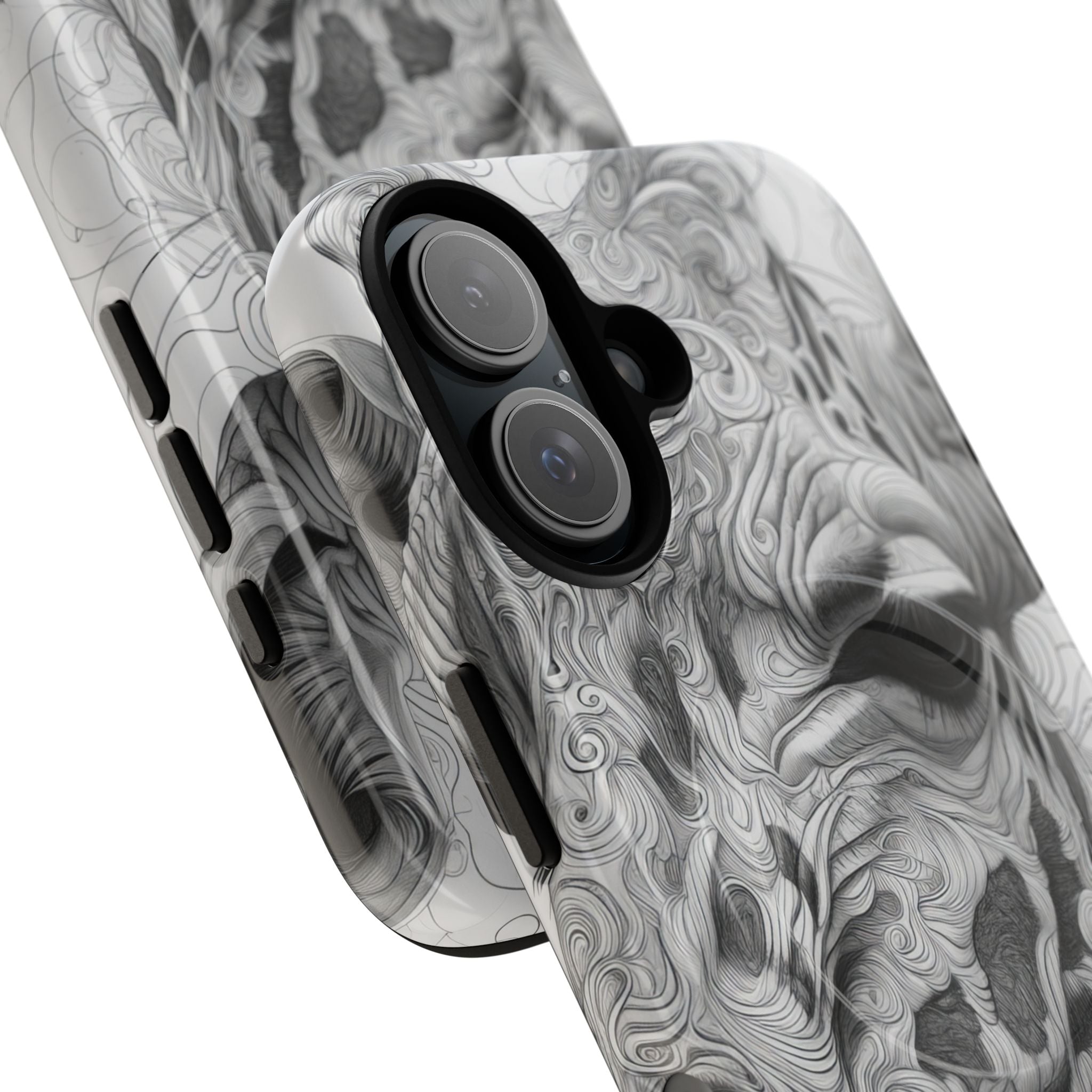 Swirling Giraffe Art iPhone 16 - Tough+