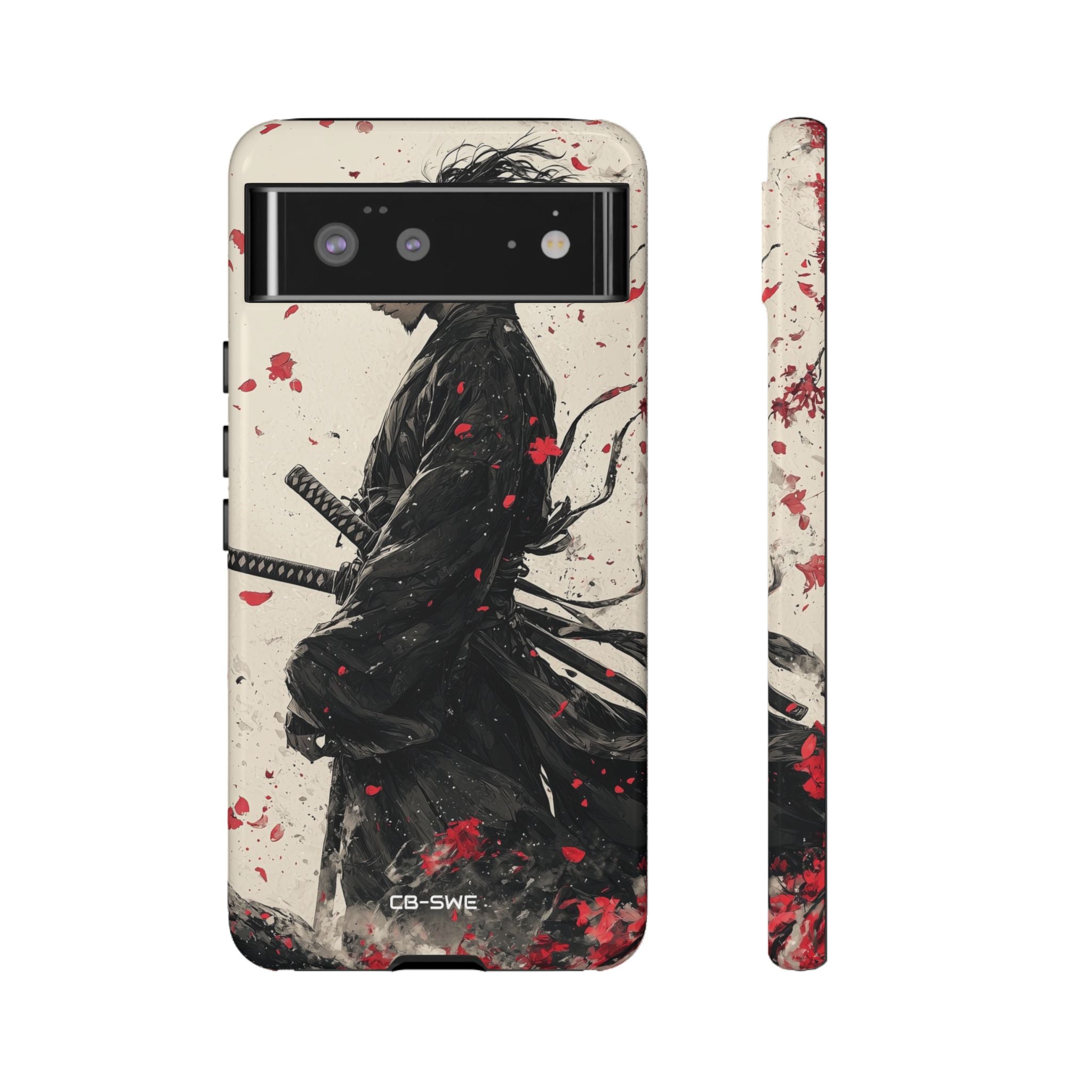 Falling Samurai Petals - Google Pixel Case