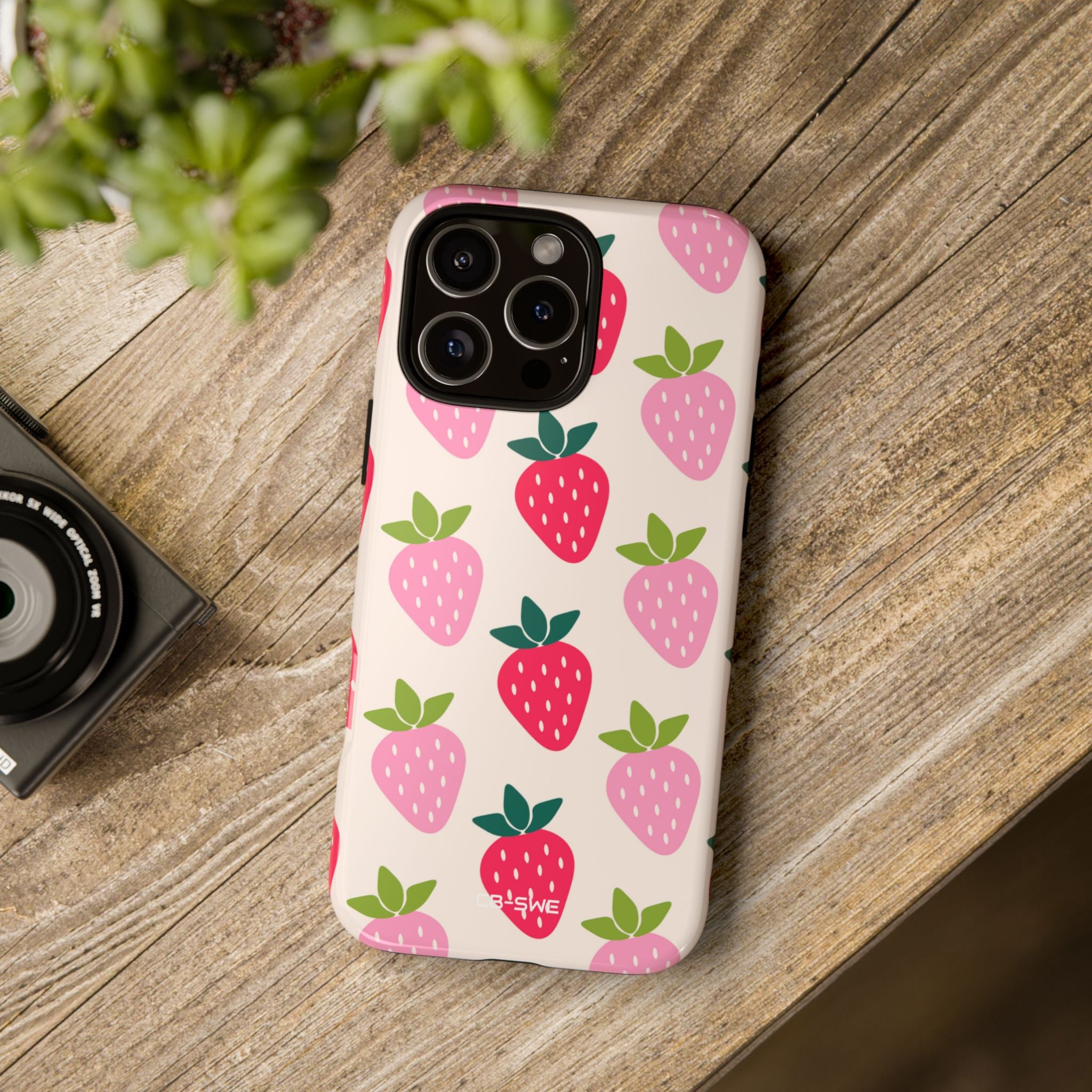Vibrant Strawberry Rhythm - iPhone Case