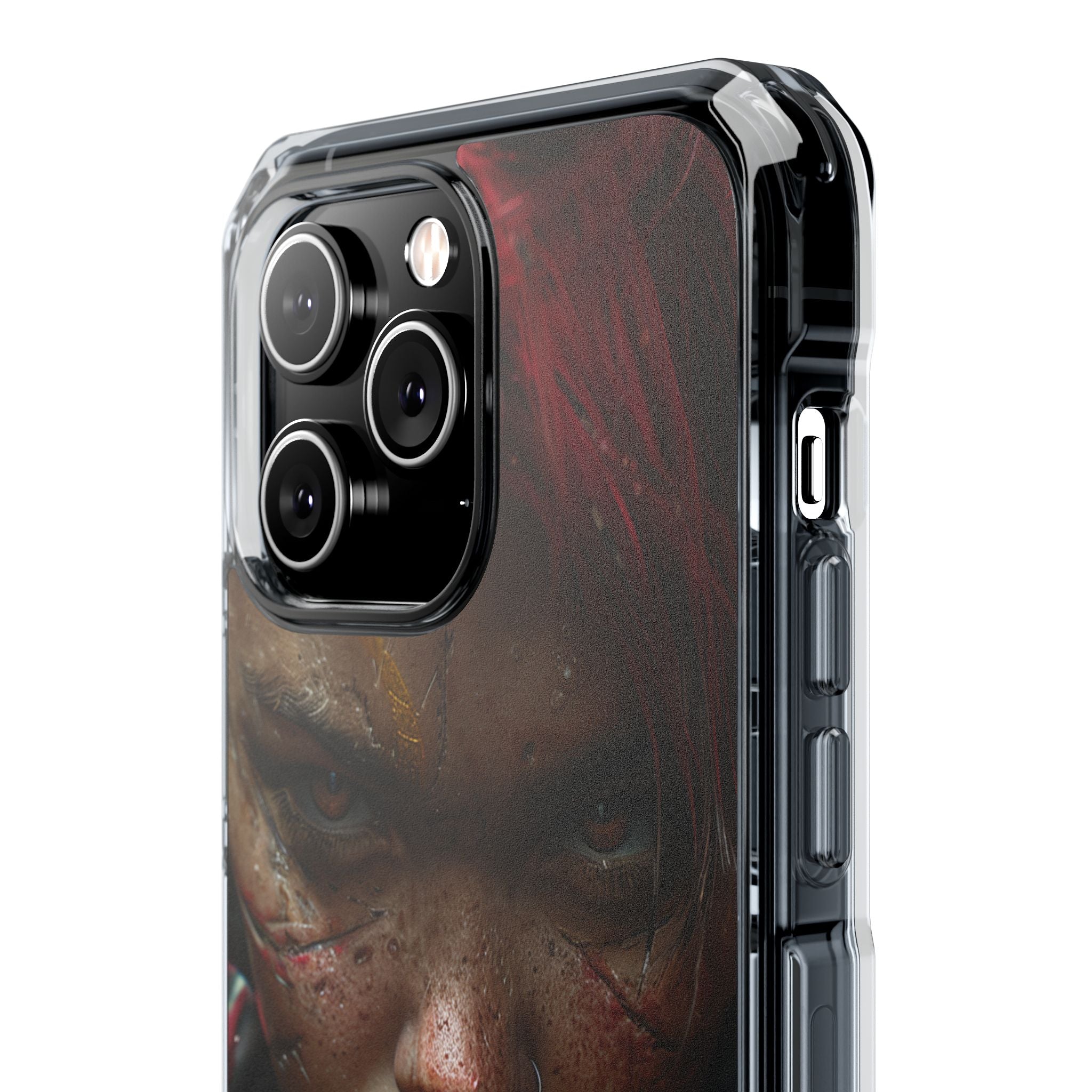 Cyberpunk Rebel Portrait iPhone 14 - Impact Clear+