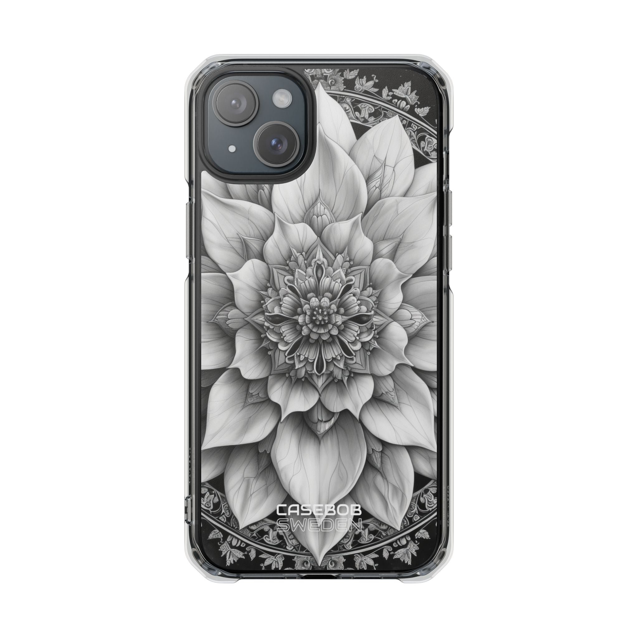 Cosmic Floral Mandala iPhone 15 - Impact Clear+