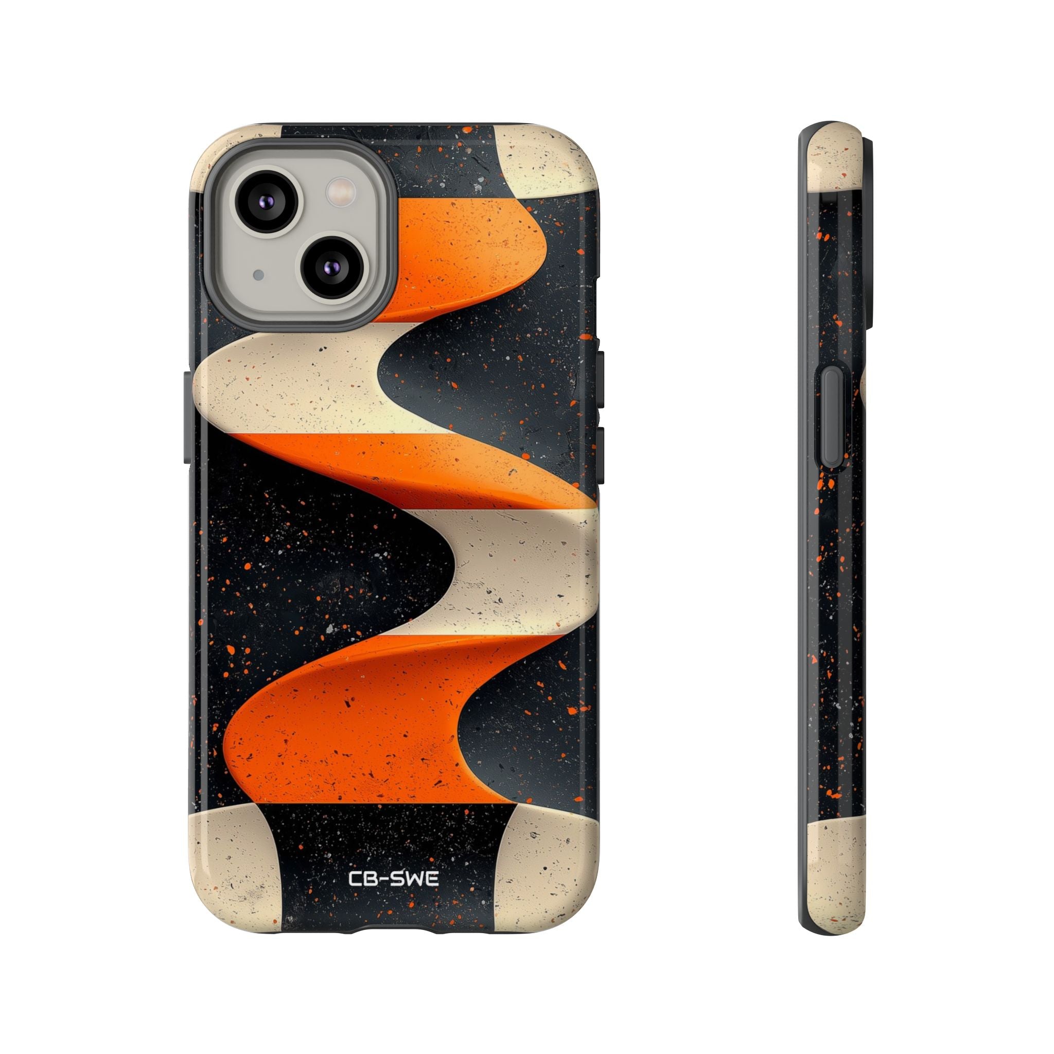 Orange Waves Flow - iPhone Case