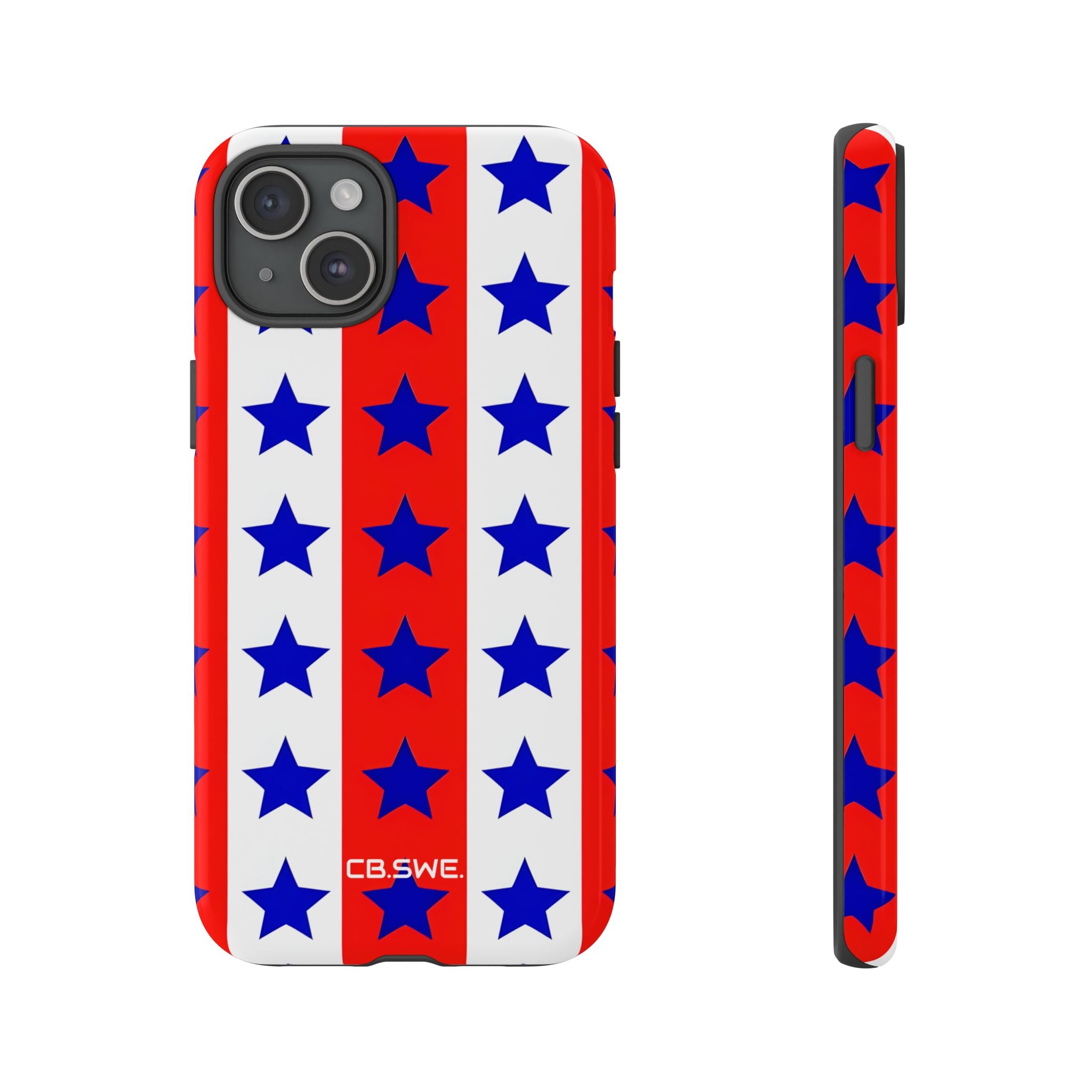 Patriotic American Flag Inspired Seamless iPhone 15 - Tough