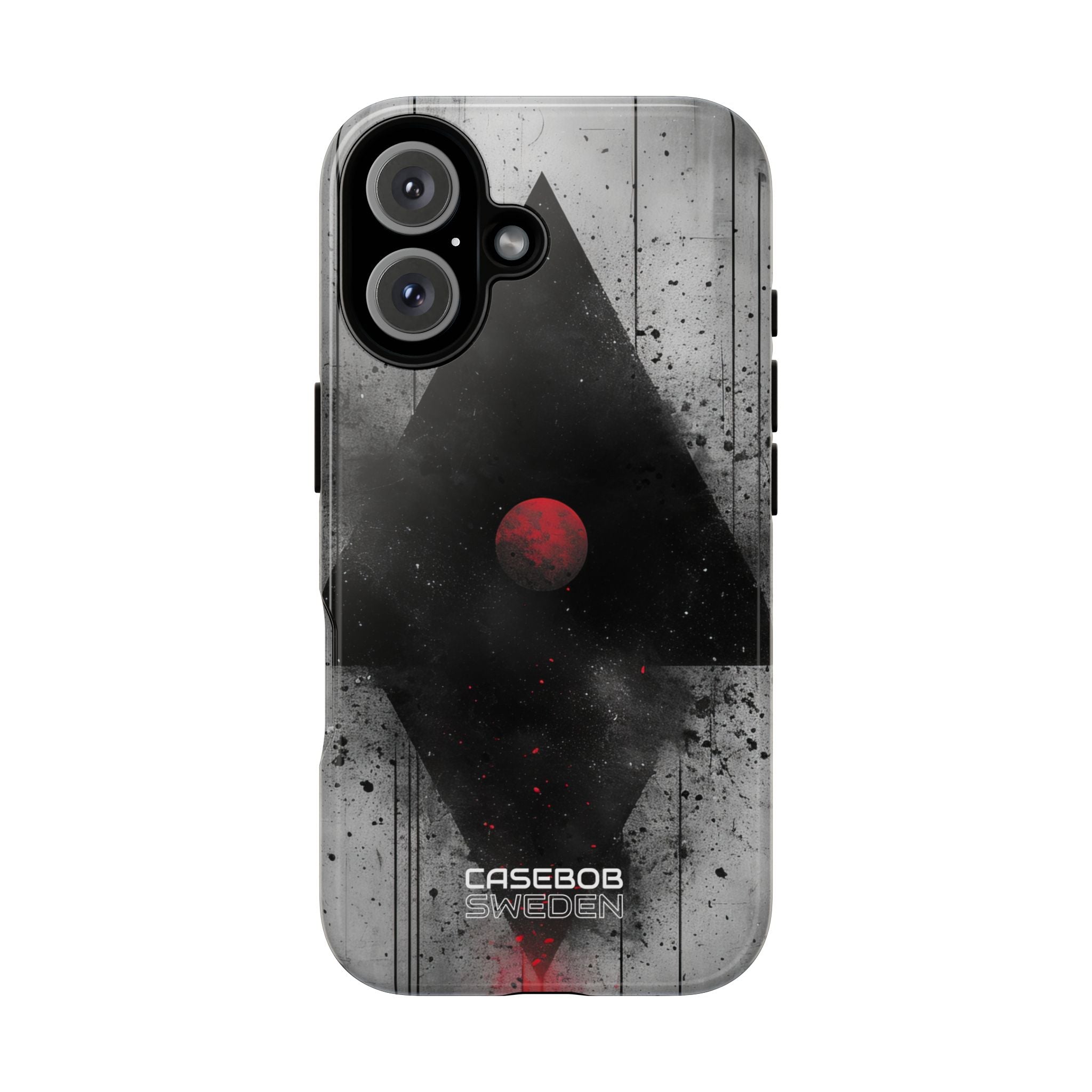 Crimson Core Geometry iPhone 16 - Tough