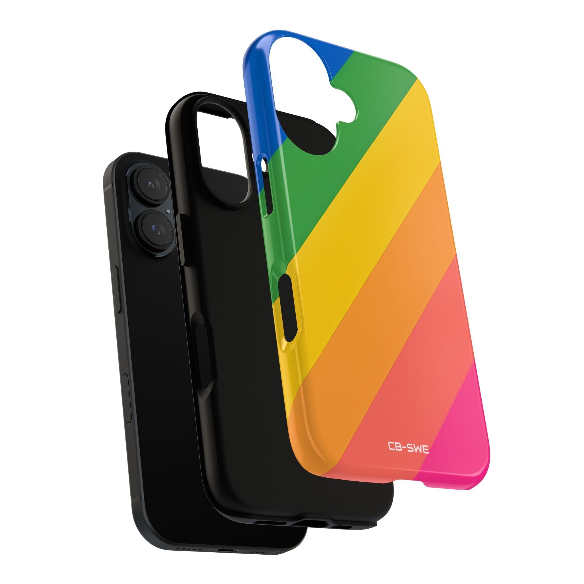 Vibrant Geometric Spectrum - iPhone Case