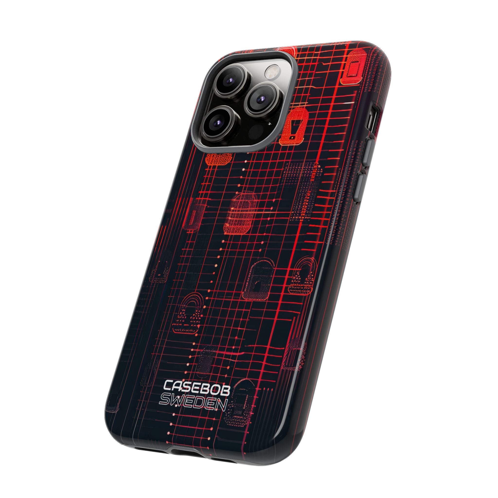 Cyber Locks Grid iPhone 14 - Resistente