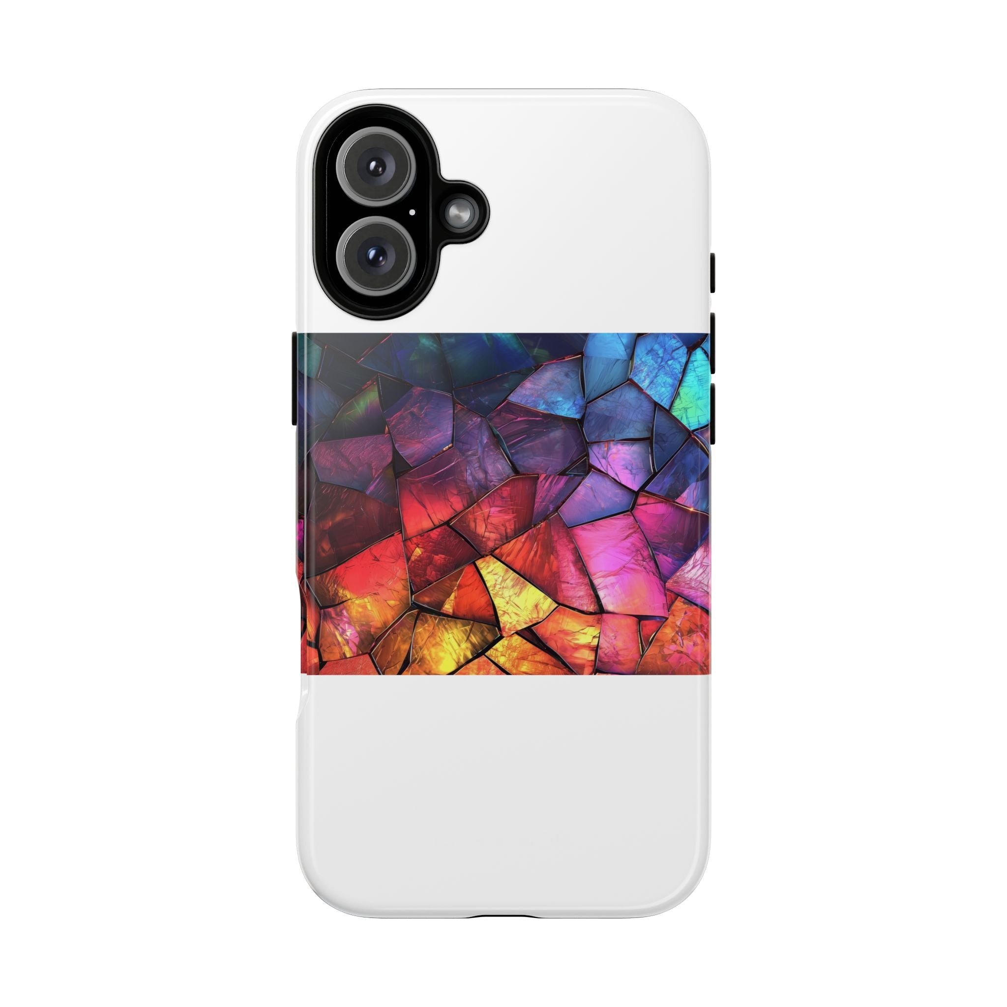 Crimson Shards iPhone 16 Plus Case - Tough