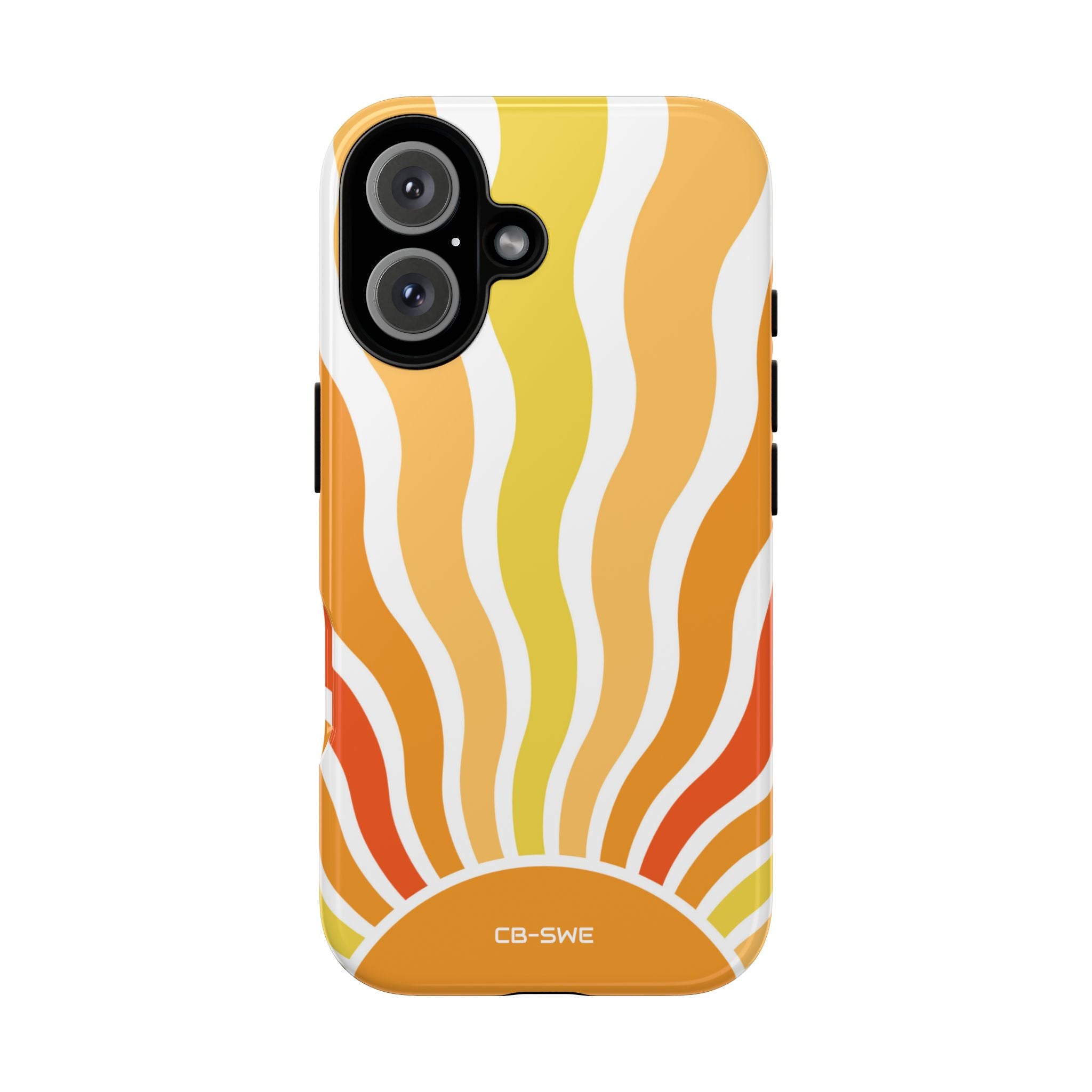 Retro Sunshine Waves - iPhone Case