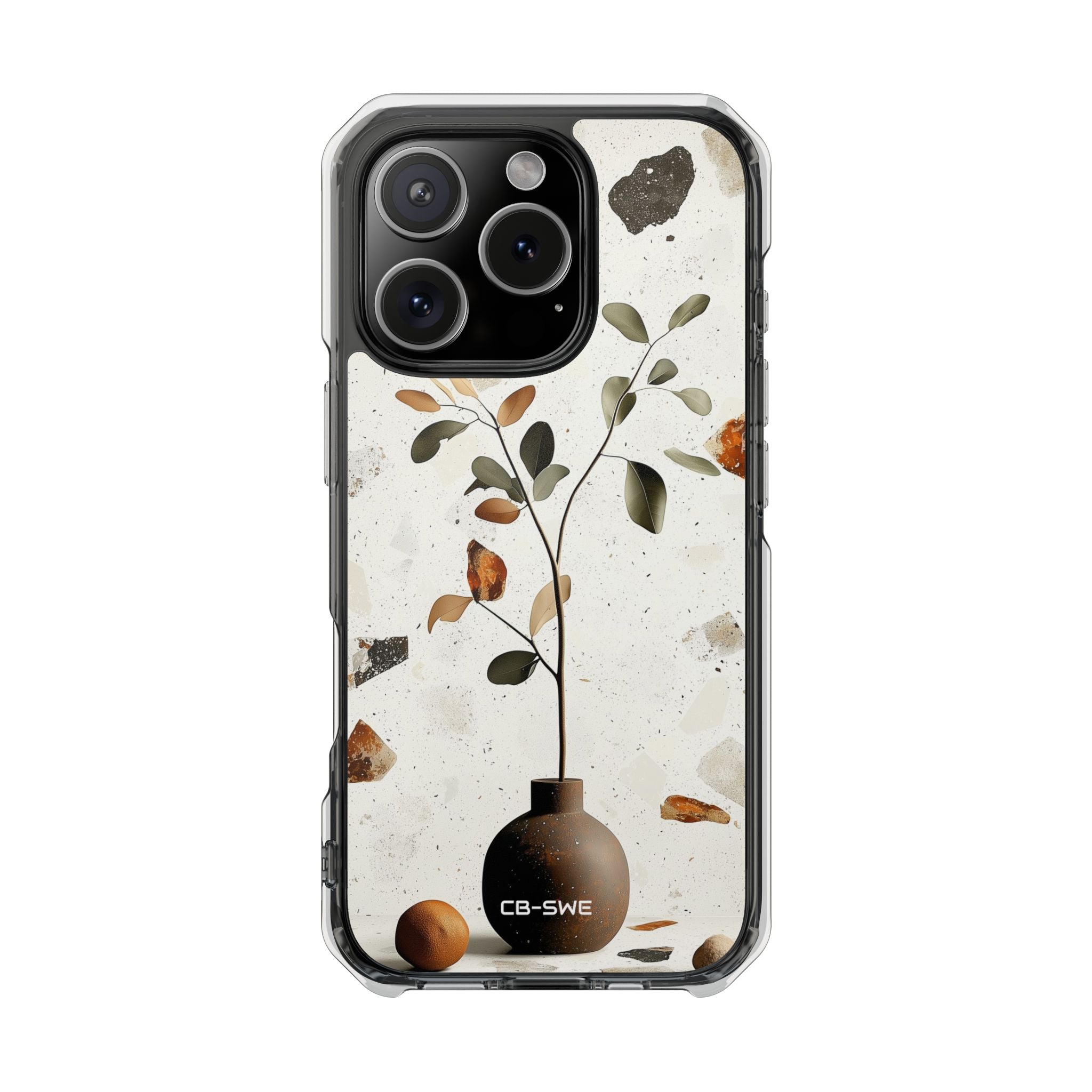 Vase Holds Leaves iPhone Case - Impact