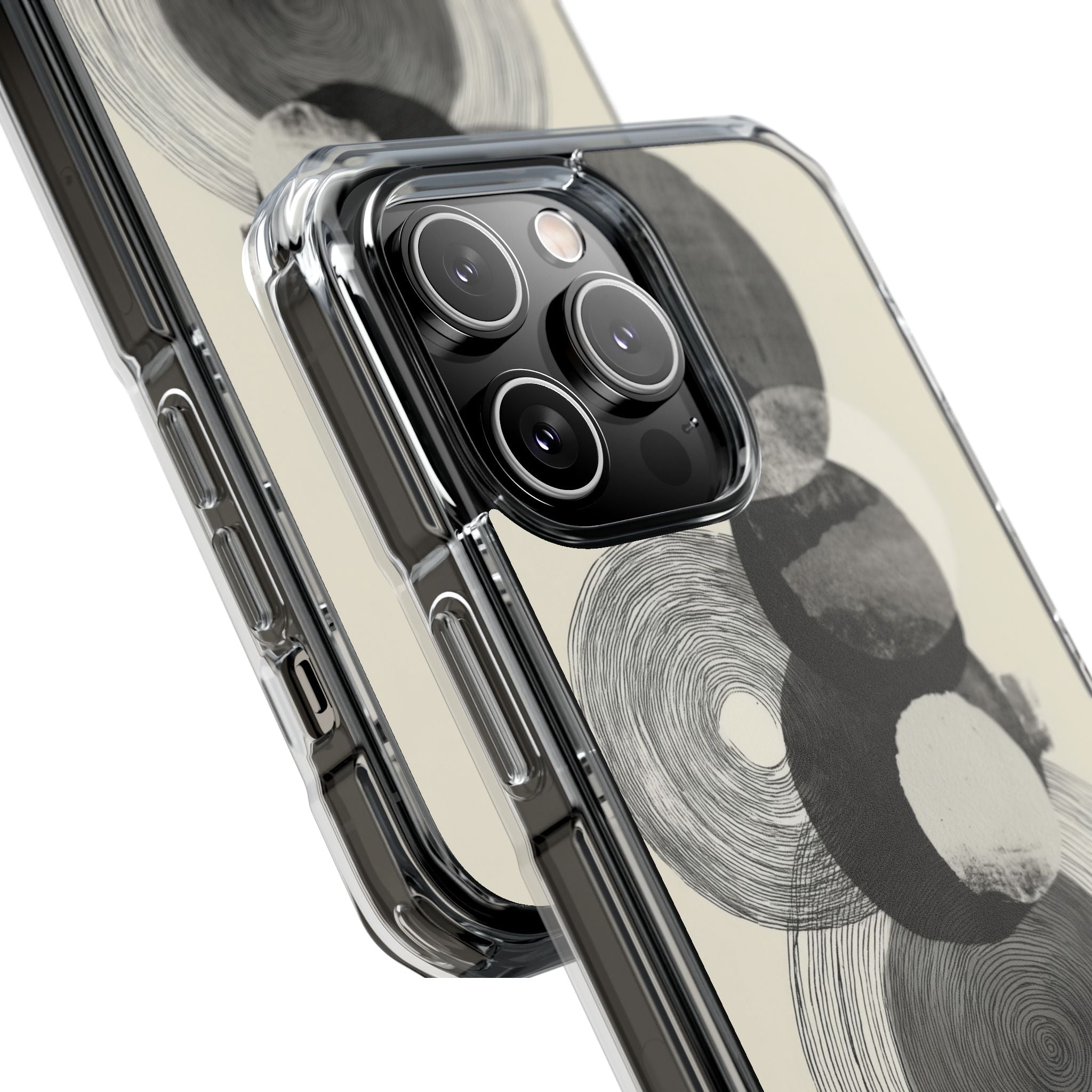 Circles Embrace Lines iPhone Case - Impact