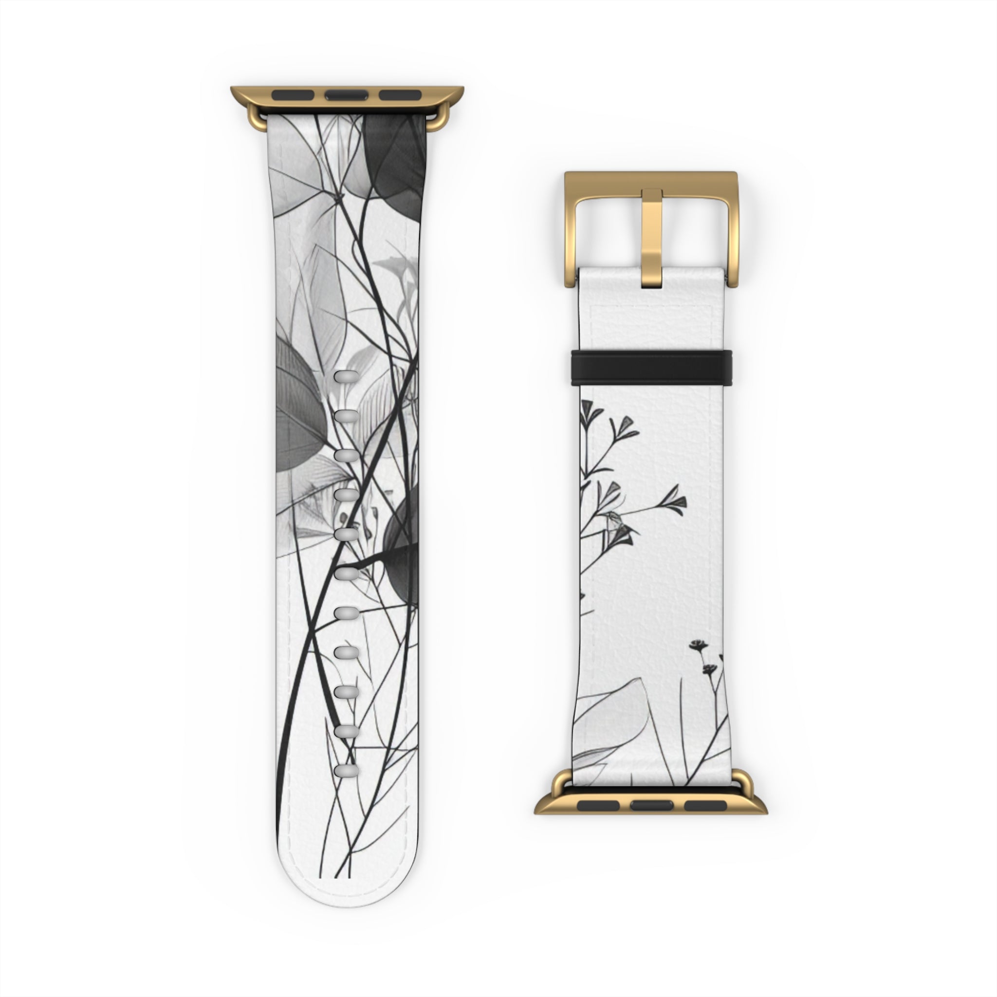 Silver Leaves - Watch Band