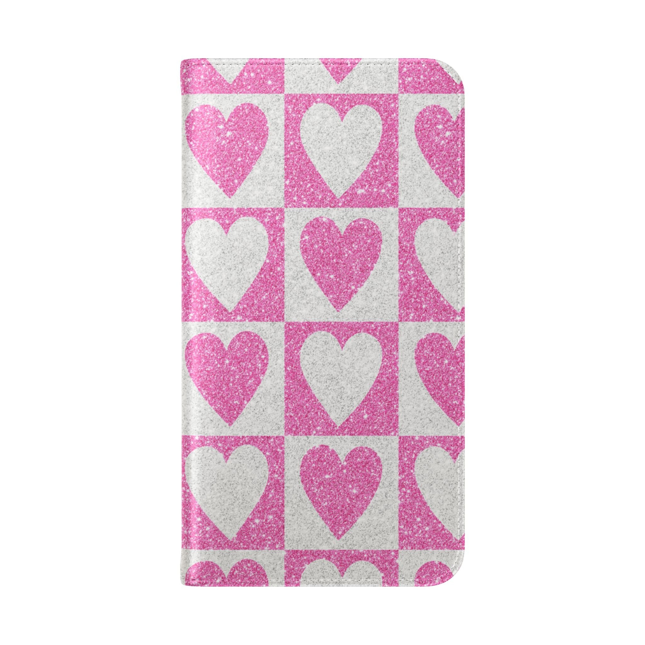 Glitter Heartgrid - Samsung S23+ Case - Wallet