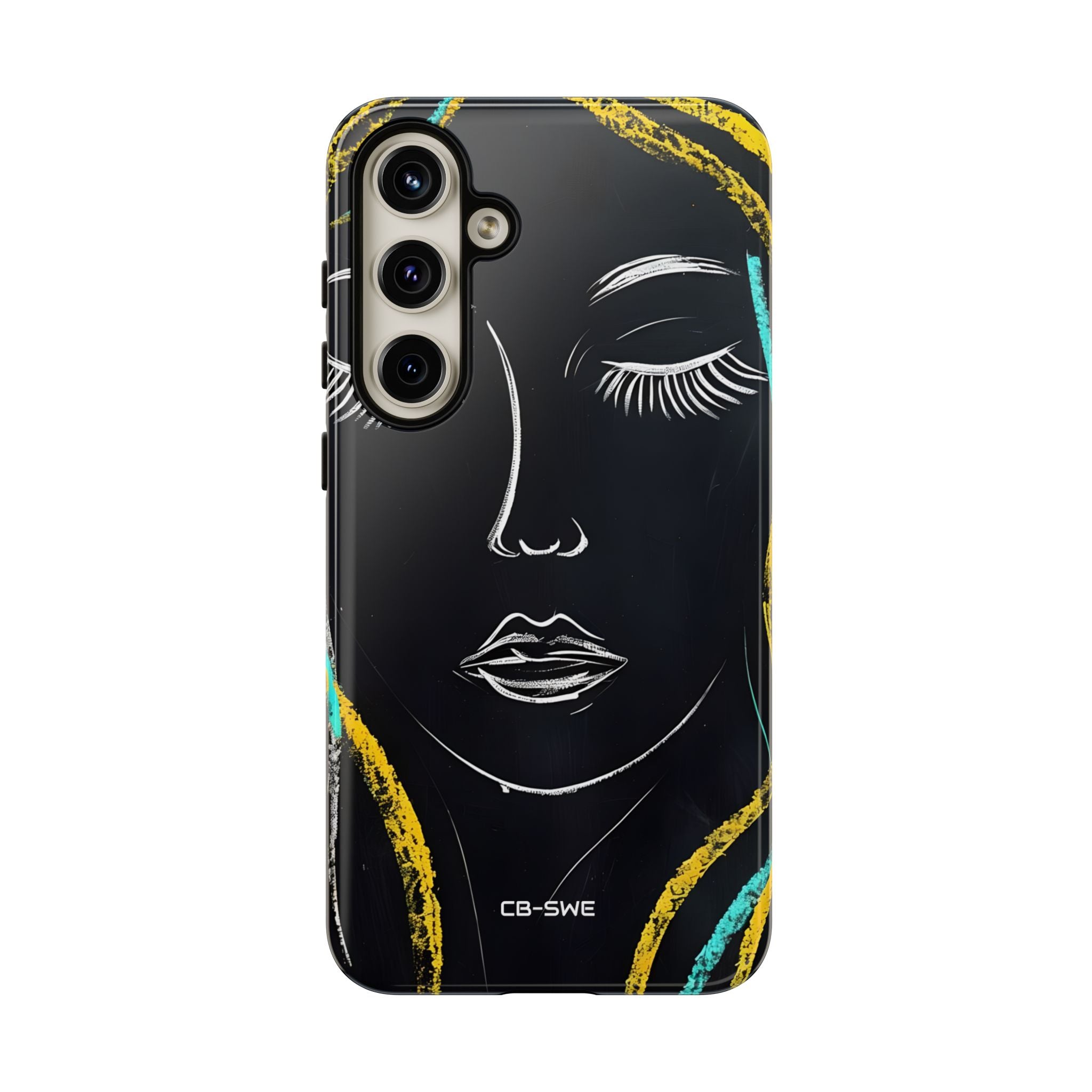 Vivid Minimalist Portrait - Samsung Case